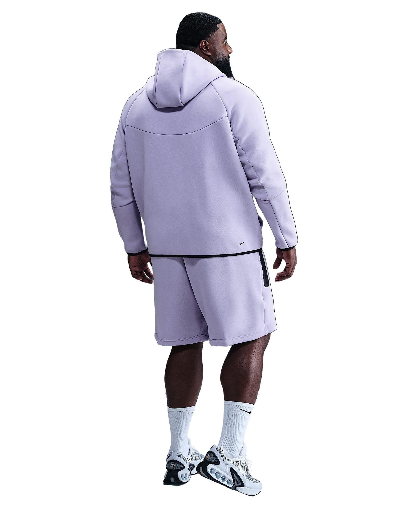 Nike Men's Tech Fleece Shorts - PURPLE Thumbnail View 7