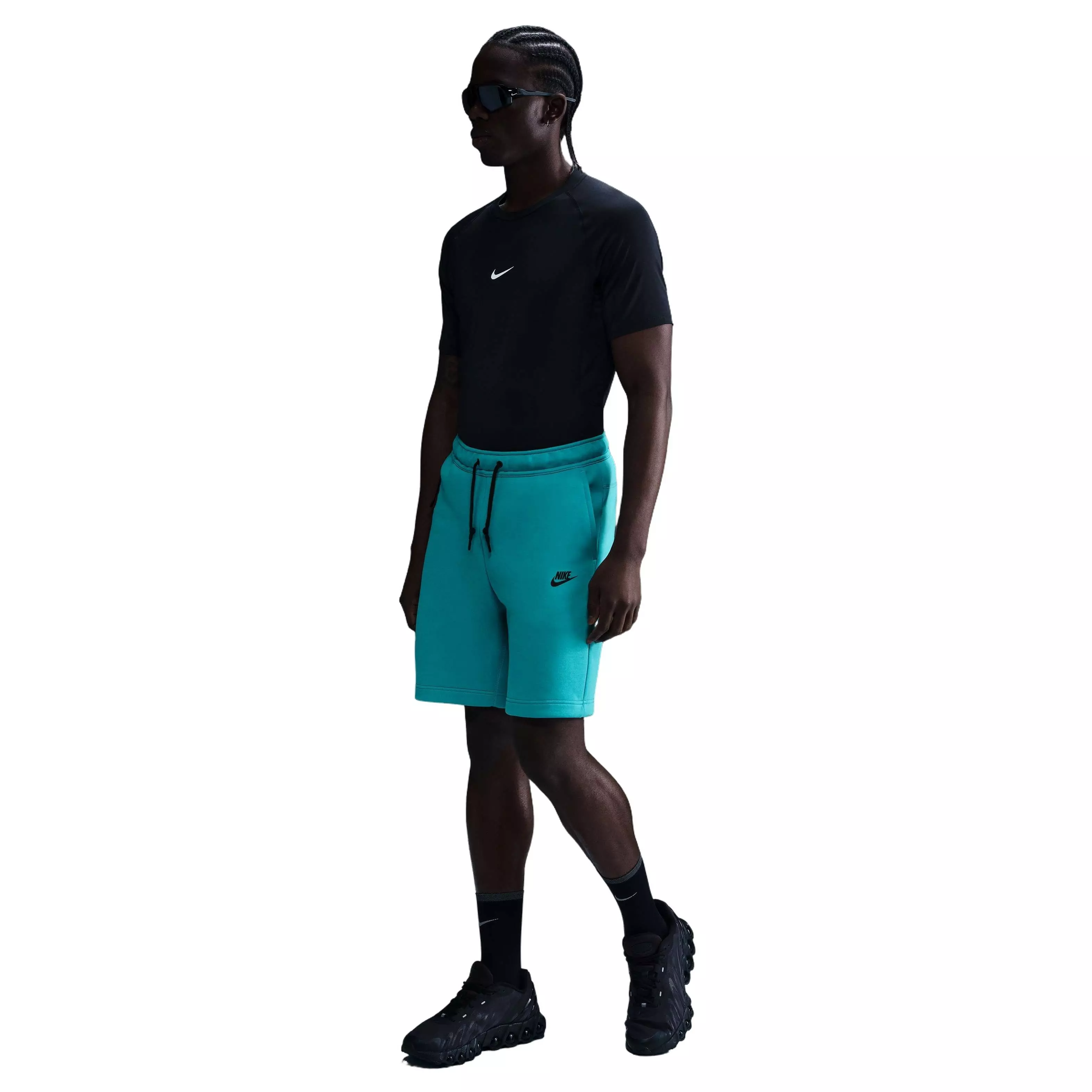 Nike Men's Tech Fleece Shorts - Violet Ice - TURQUOISE 