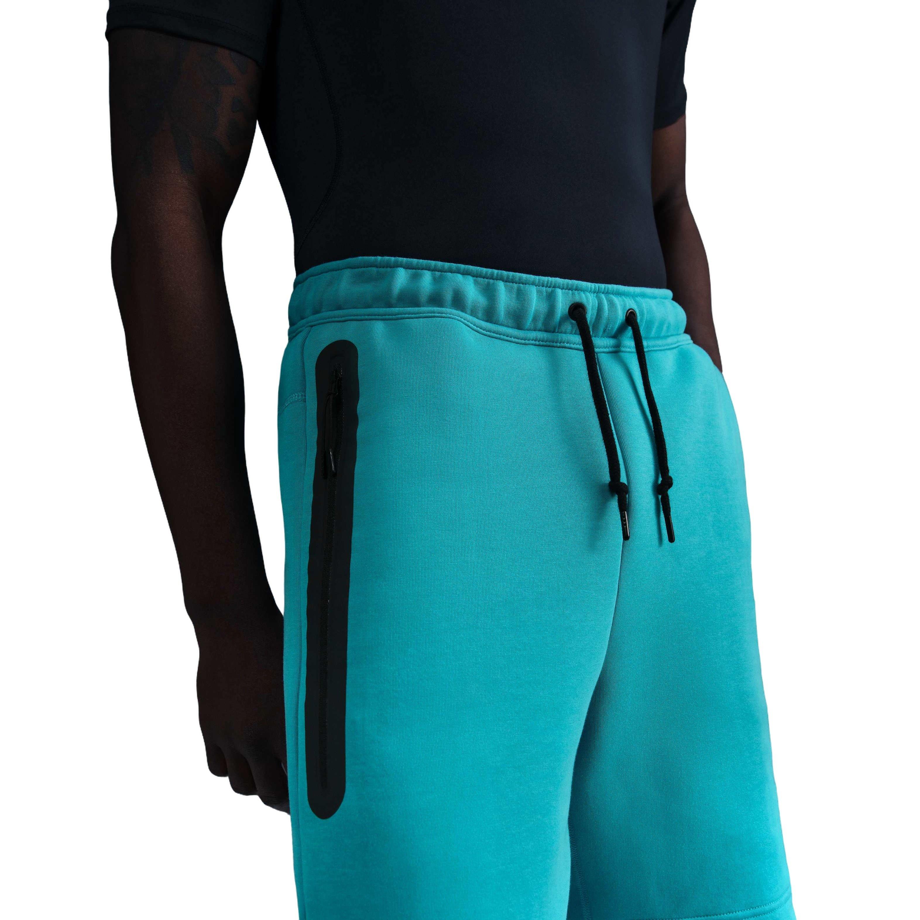 Nike Men's Tech Fleece Shorts - Violet Ice - TURQUOISE  Thumbnail View 3