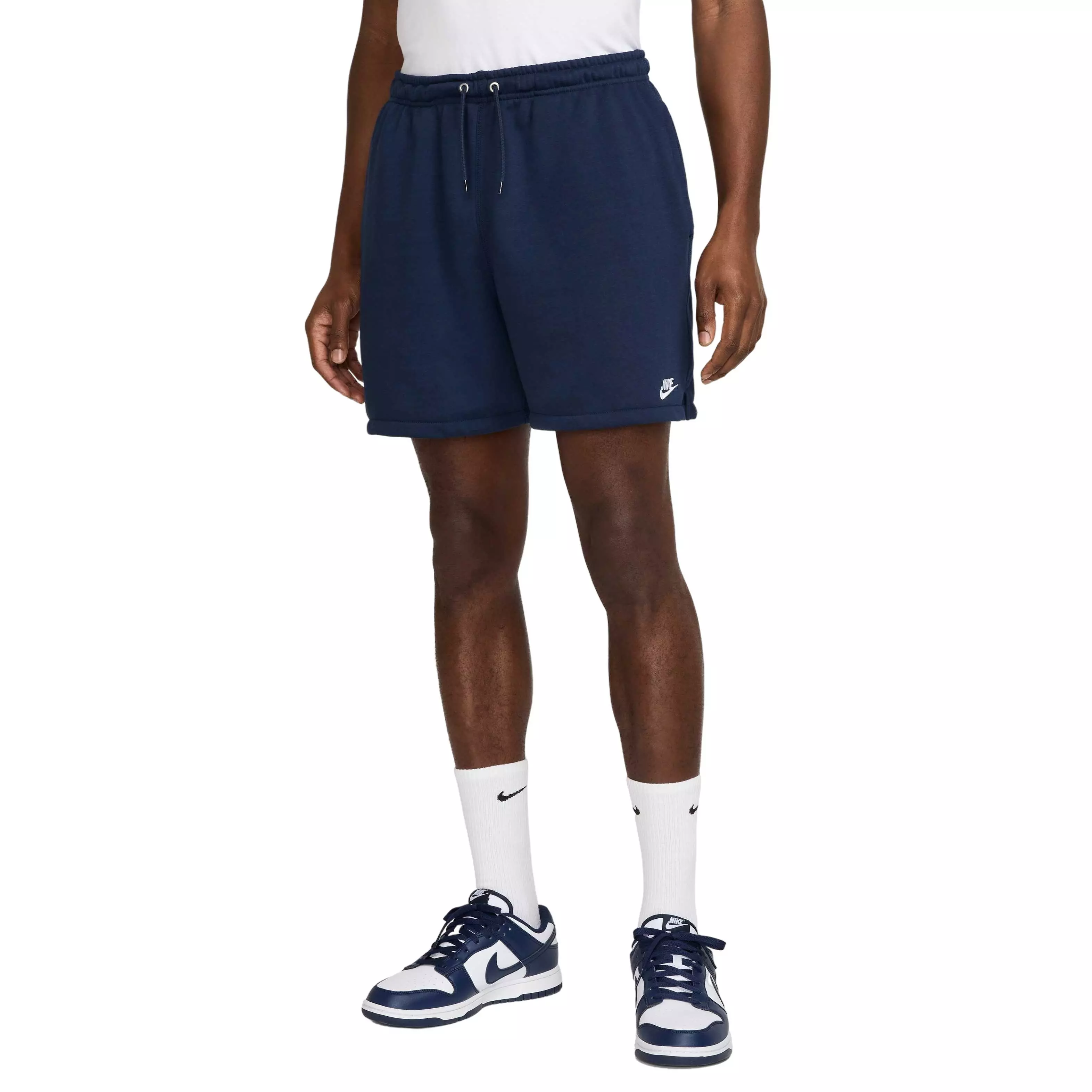 Nike Men's Club Flow French Terry Shorts - Blue - BLUE