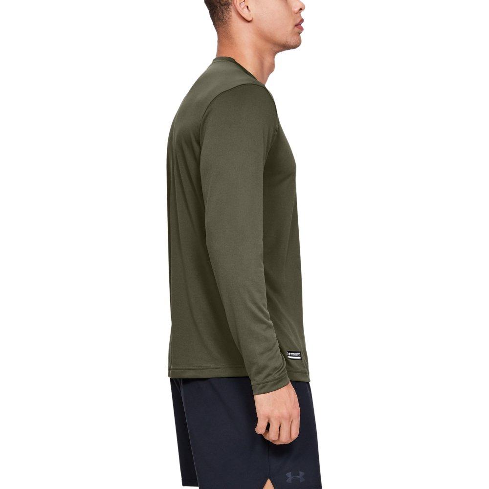 Under Armour Men's Tactical Tech Long Sleeve T-Shirt - GREEN Thumbnail View 3