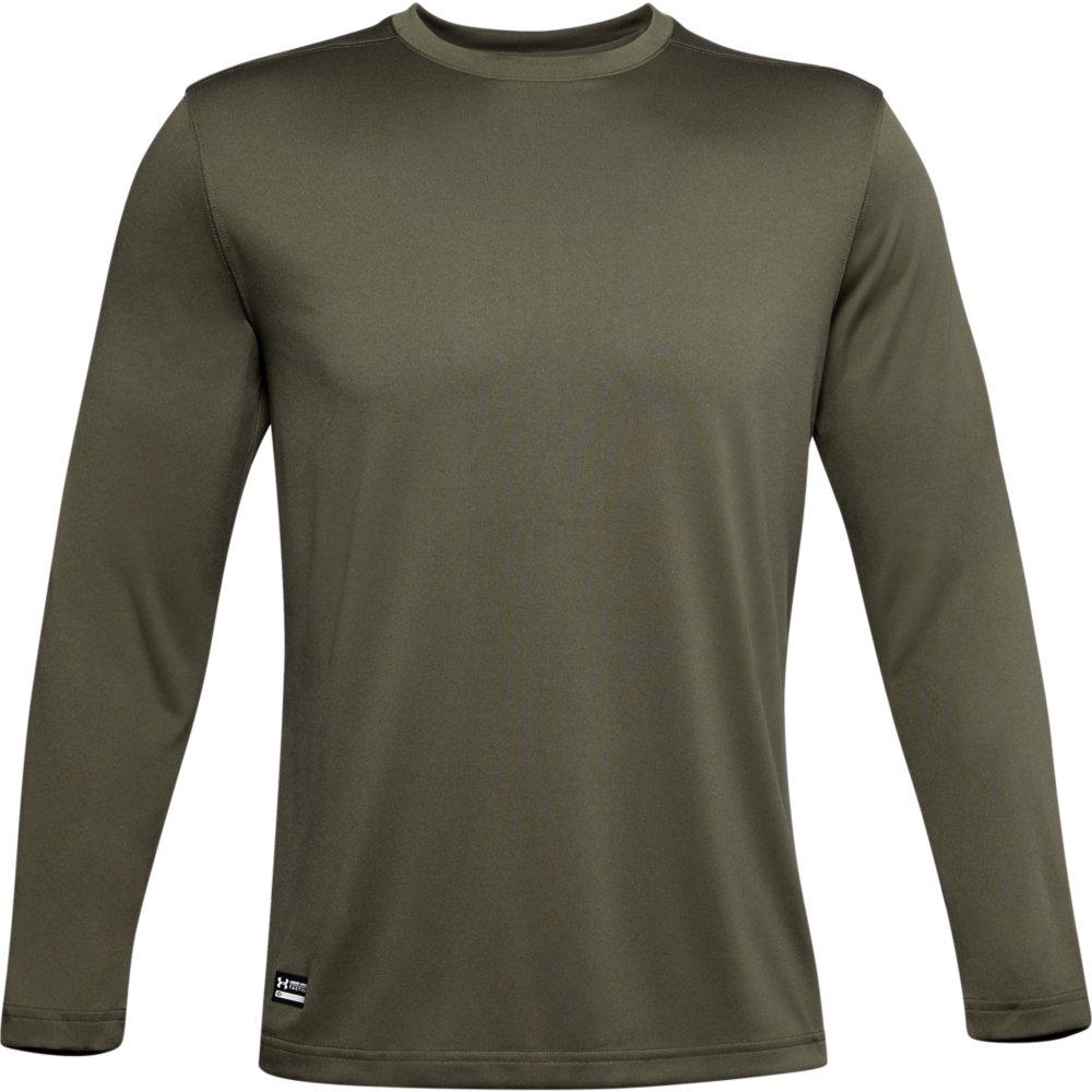 Under Armour Men's Tactical Tech Long Sleeve T-Shirt - GREEN Thumbnail View 4