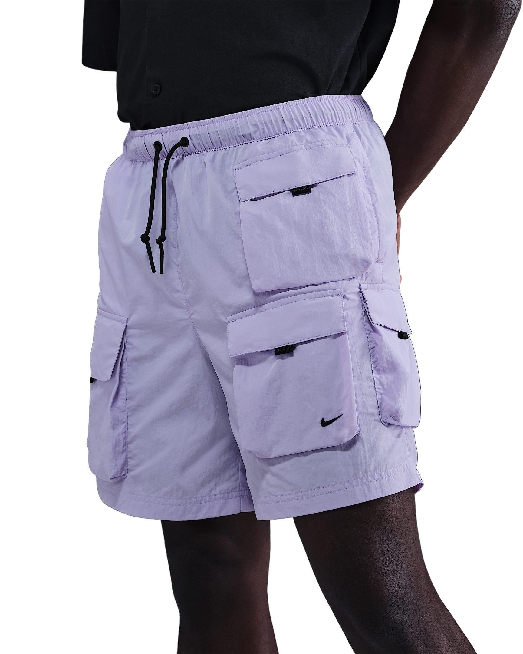Nike Men's Tech Woven Cargo Shorts - PURPLE Thumbnail View 1