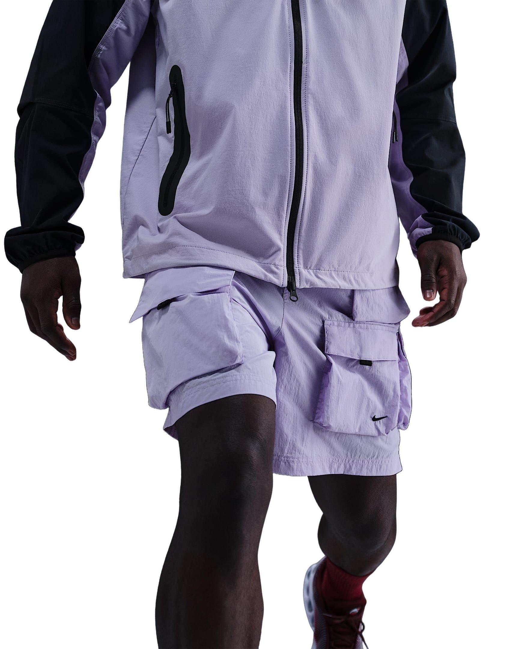 Nike Men's Tech Woven Cargo Shorts - PURPLE Thumbnail View 3