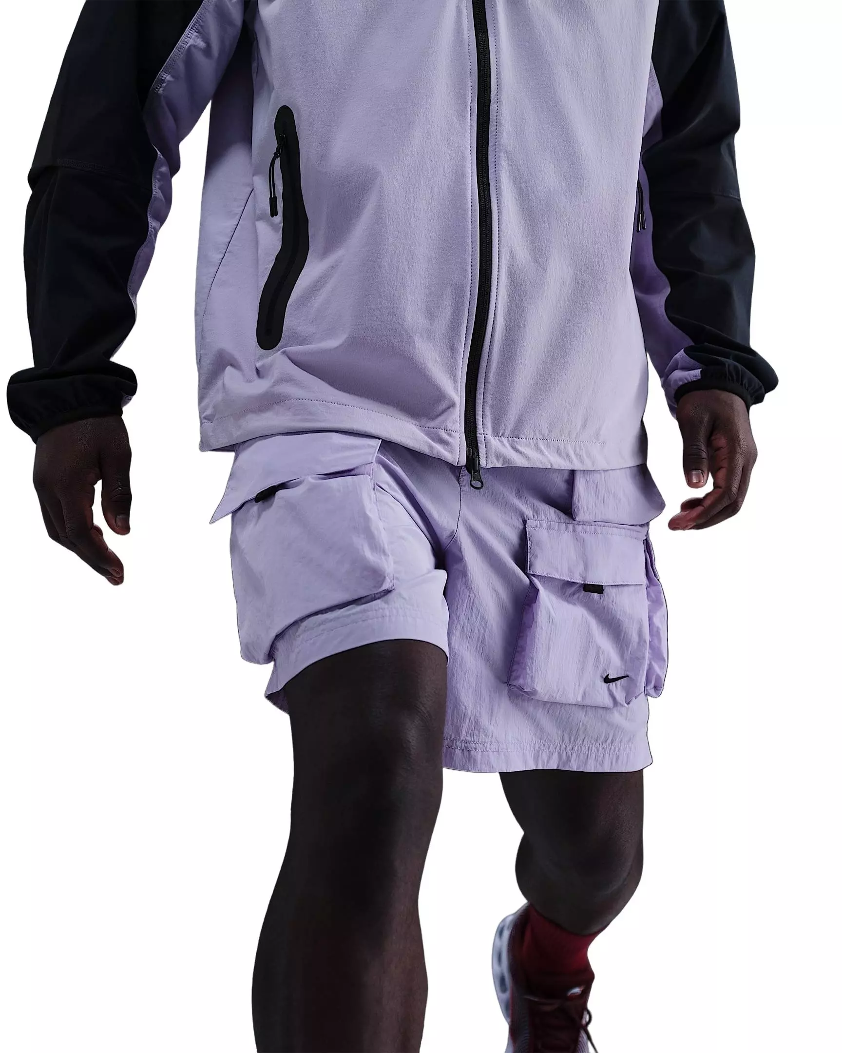 Nike Men's Tech Woven Cargo Shorts - PURPLE