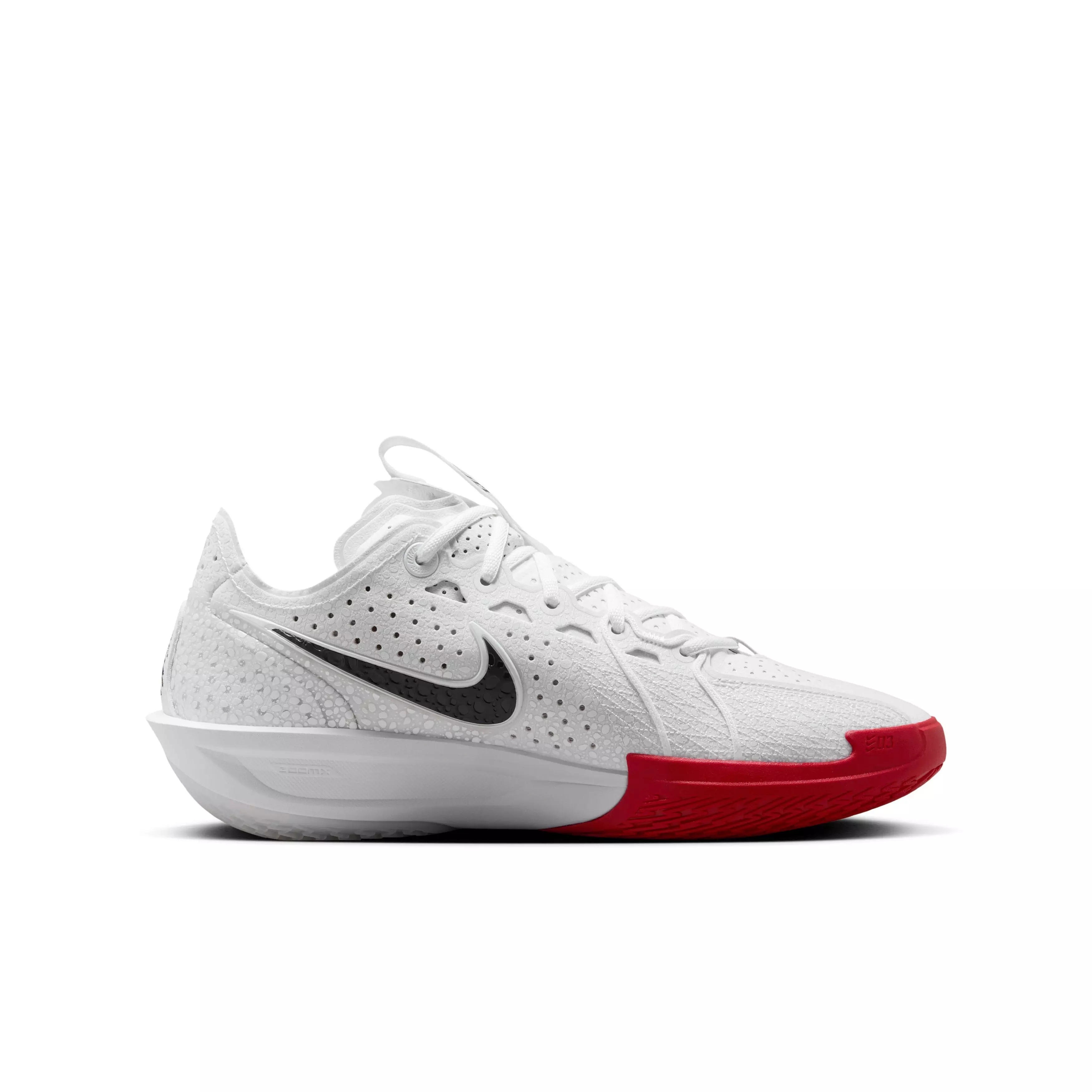 Nike G.T. Cut 3 "White/Sport Red/Obsidian" Grade School Boys' Basketball Shoe - WHITE/RED/OBSIDIAN