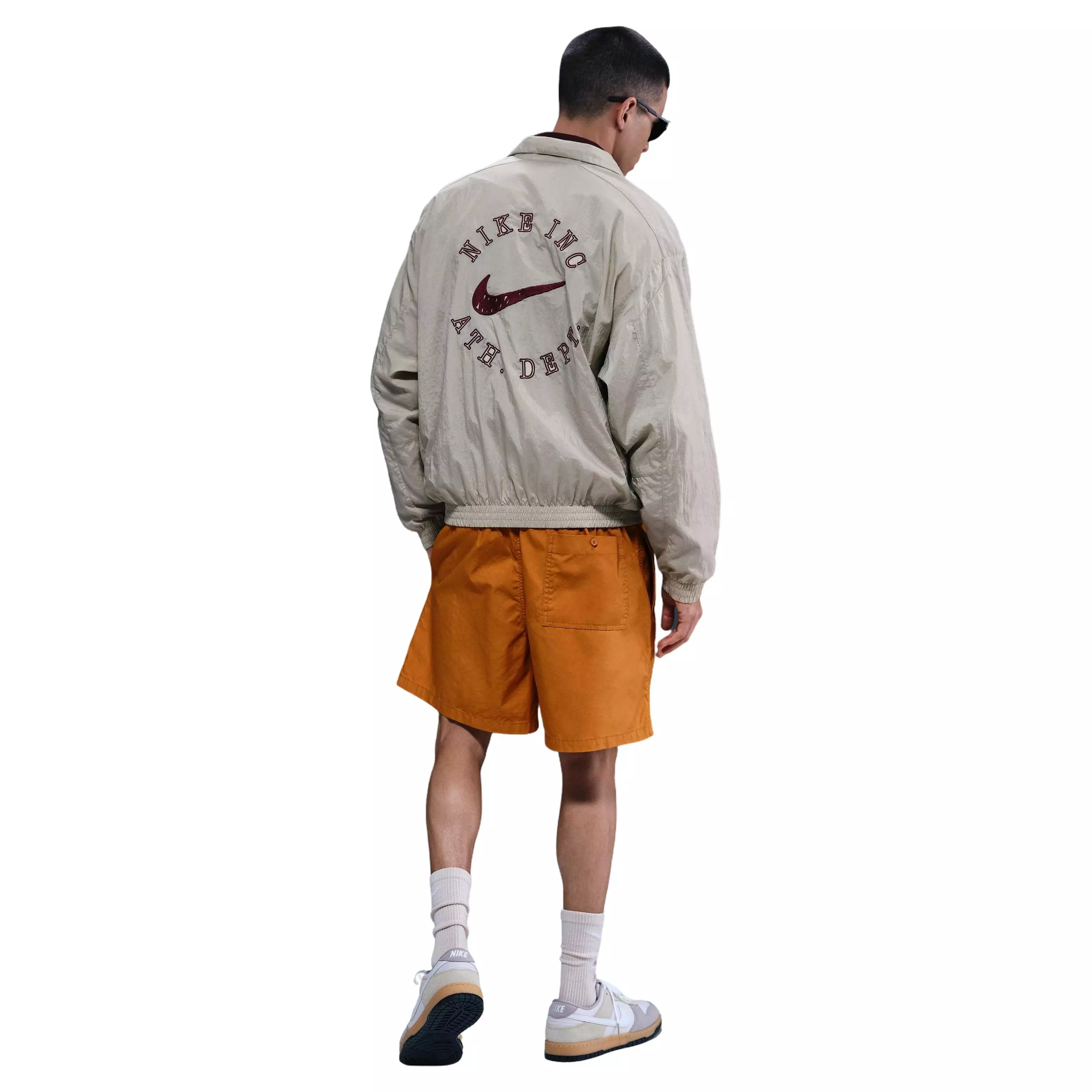 Nike Men's Club Flow Wash Shorts -Orange - ORANGE