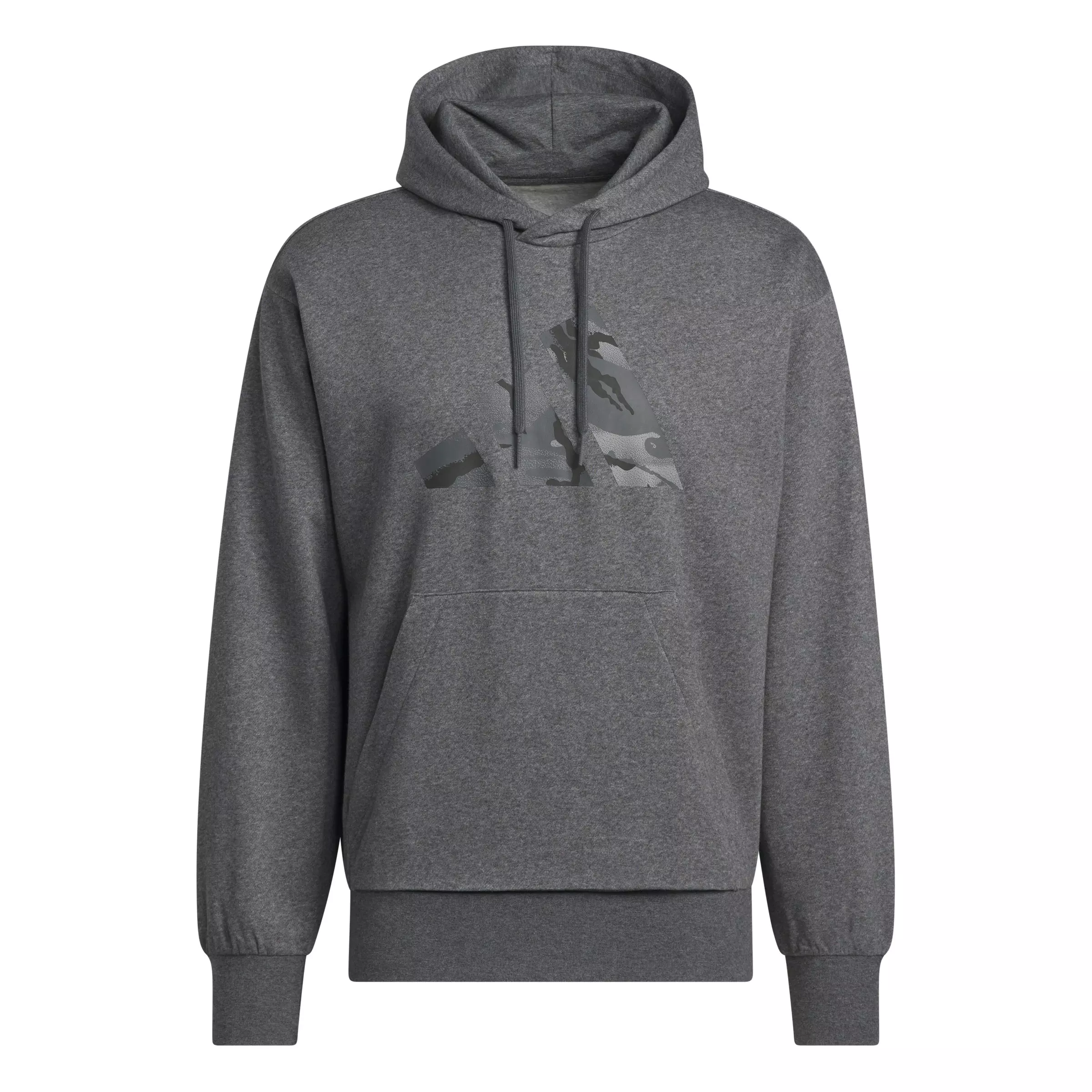 adidas Men's Camo Big Logo Graphic Hoodie - Dk Grey - DK GREY