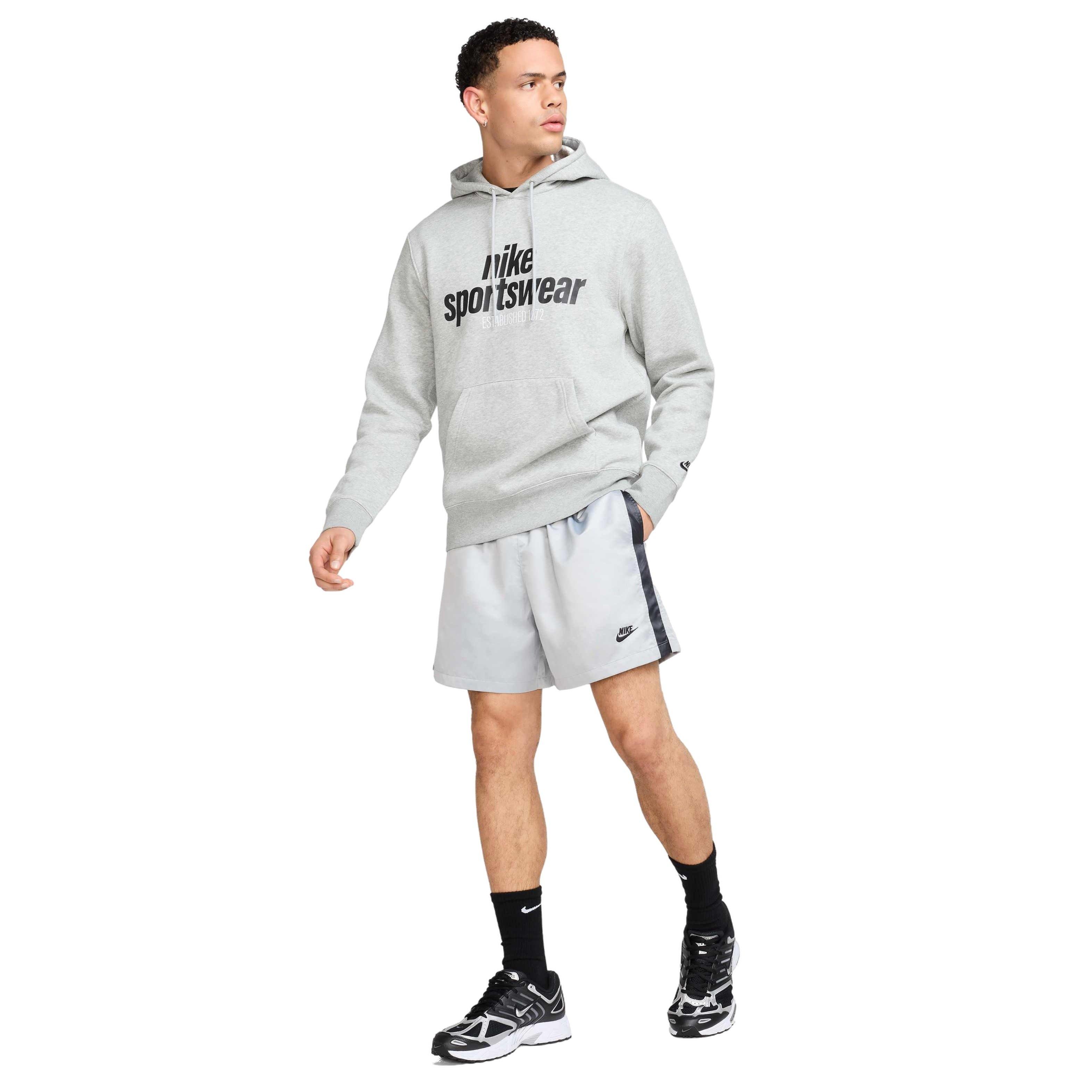 Nike Men's Club Flow Football Shorts - Grey - GREY Thumbnail View 7