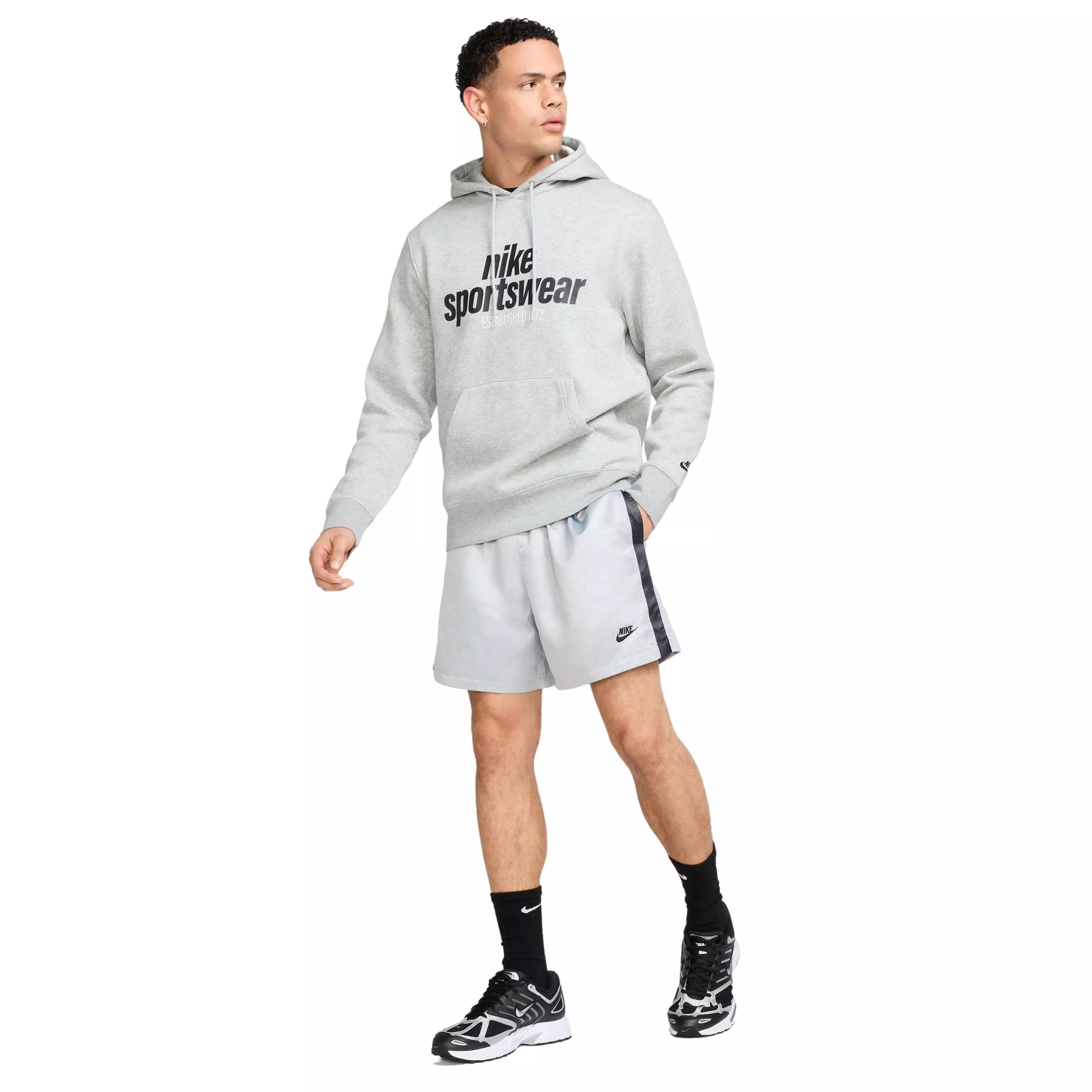 Nike Men's Club Flow Football Shorts - Grey - GREY