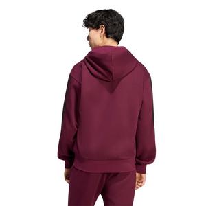 adidas Men's Essentials 3-Stripes Fleece Hoodie - Maroon - MAROON
