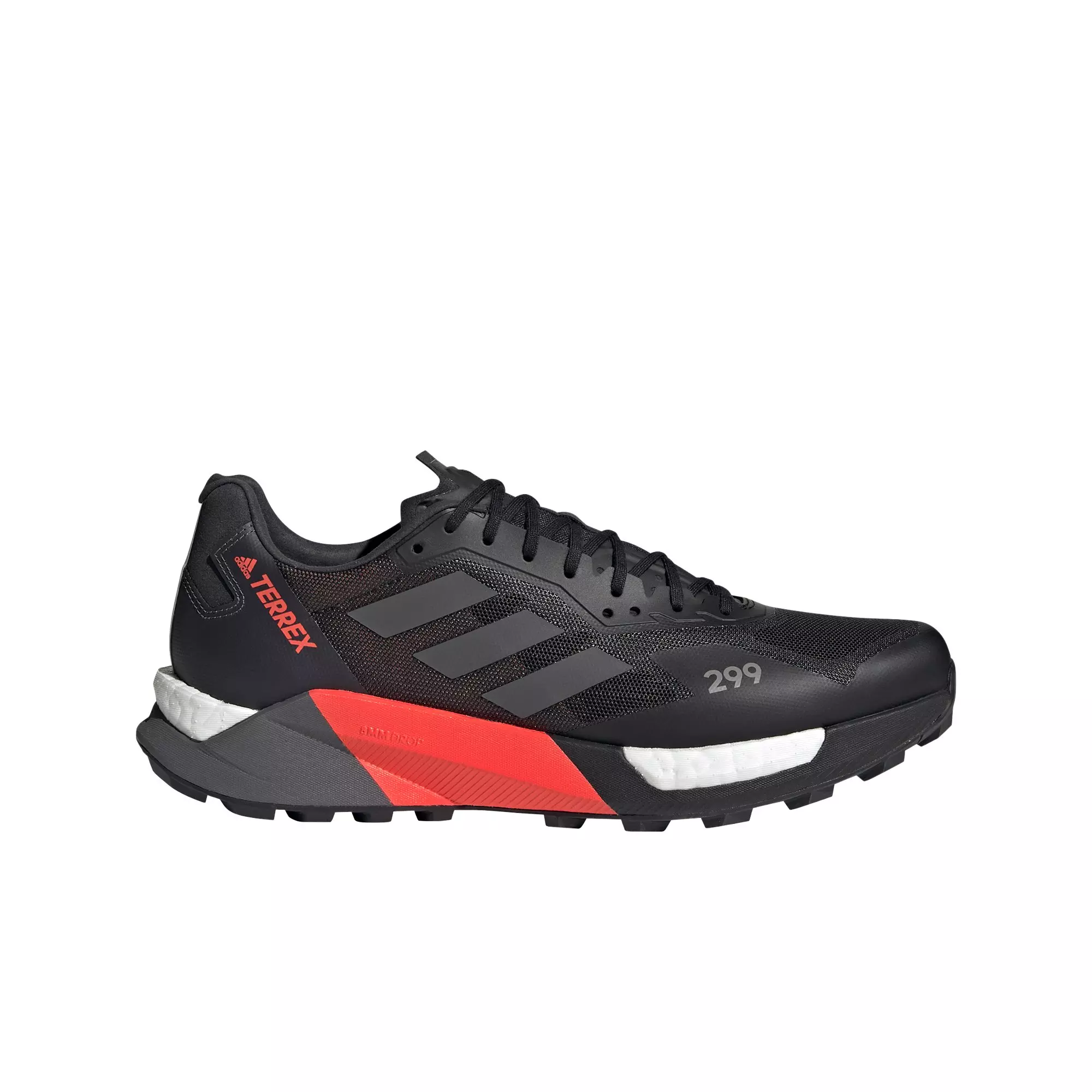adidas Terrex Agravic Ultra "Black/Grey/Red" Men's Trail Running Shoe - BLACK/GREY/RED