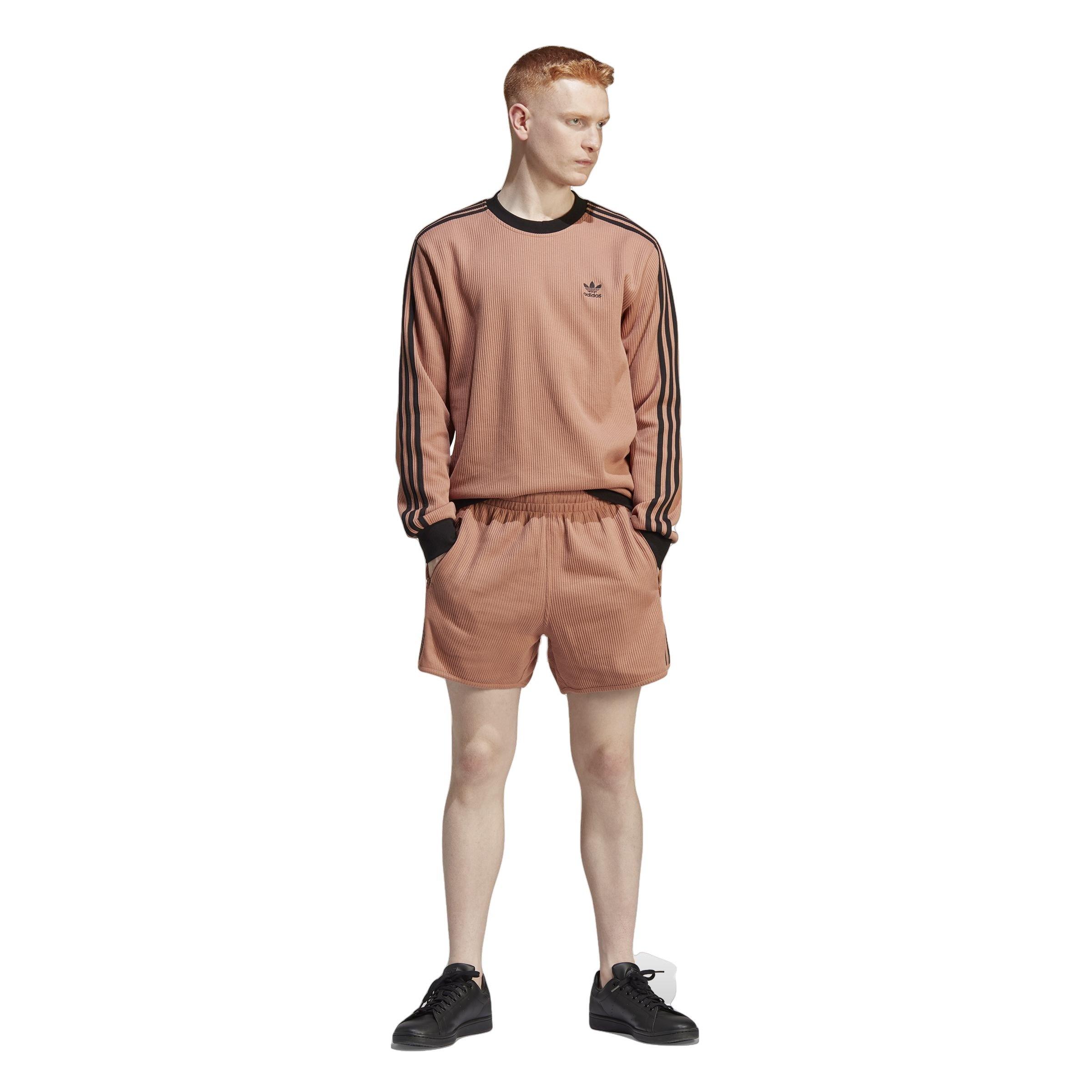 adidas Men's Originals Adicolor Classics Waffle Shorts - Brown - Hibbett