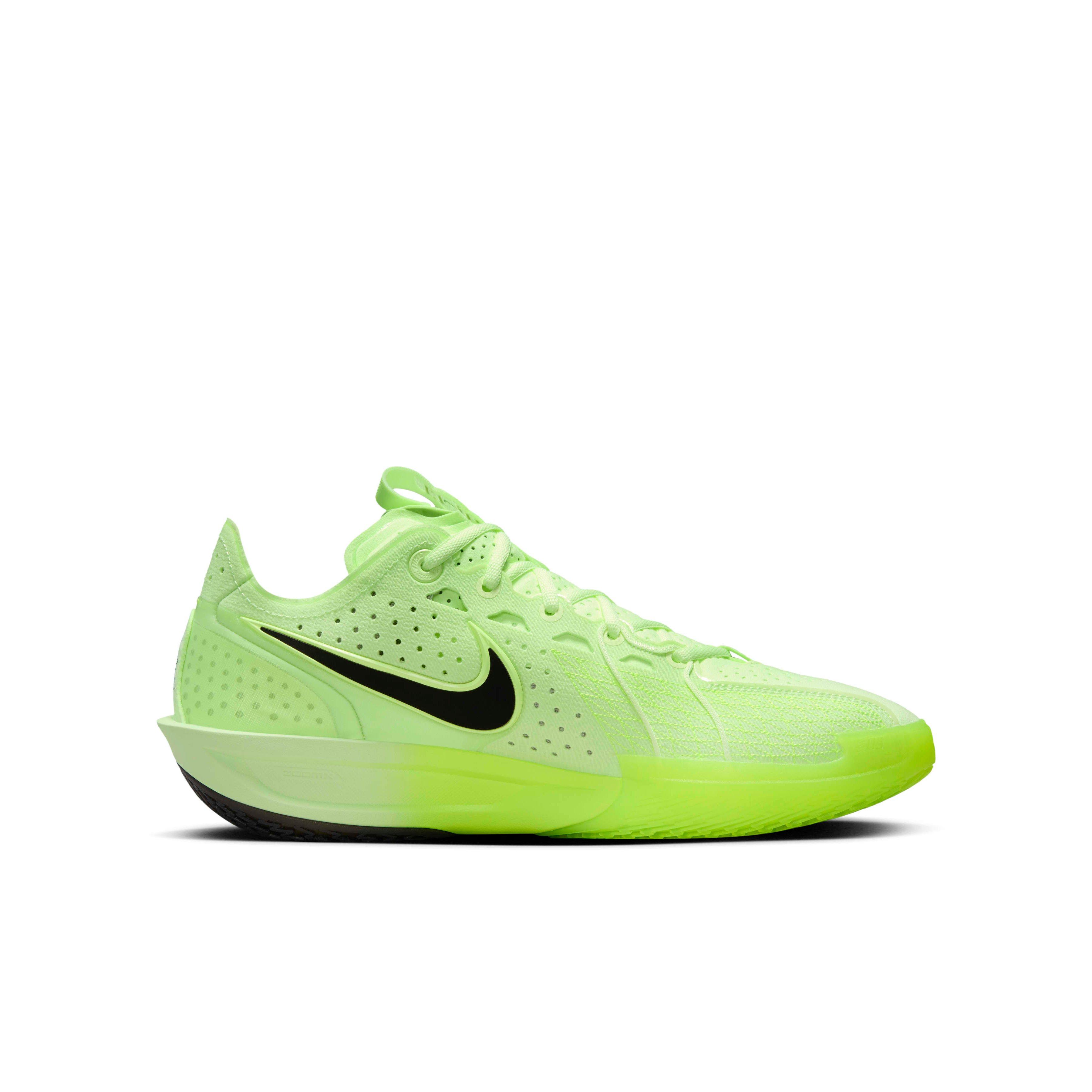 Nike G.T. Cut 3 Grade School Boys' "Barely Volt/Black/Volt/Metallic Gold" Basketball Shoe