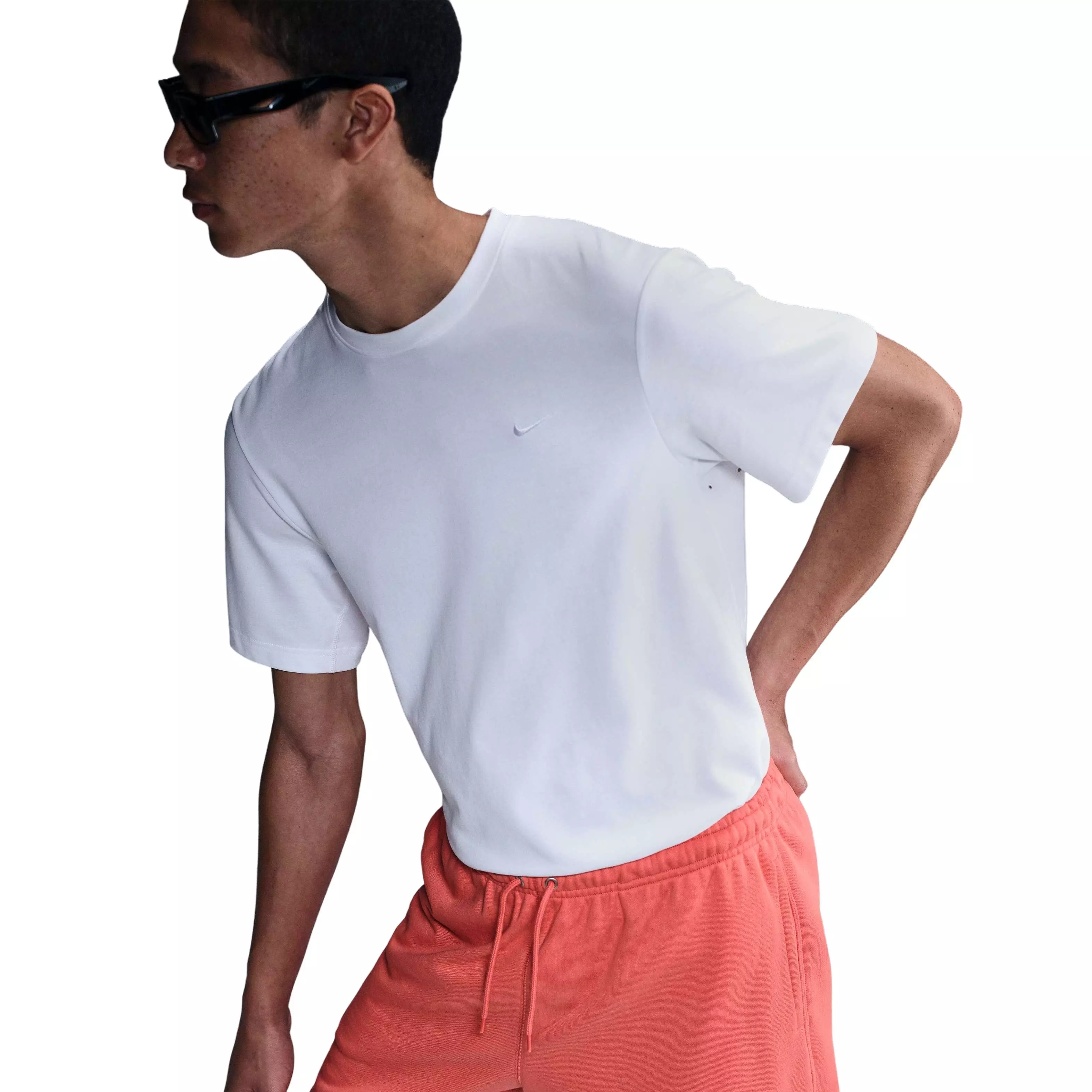 Nike Men's Club French Terry Relaxed Flow Shorts - ORANGE