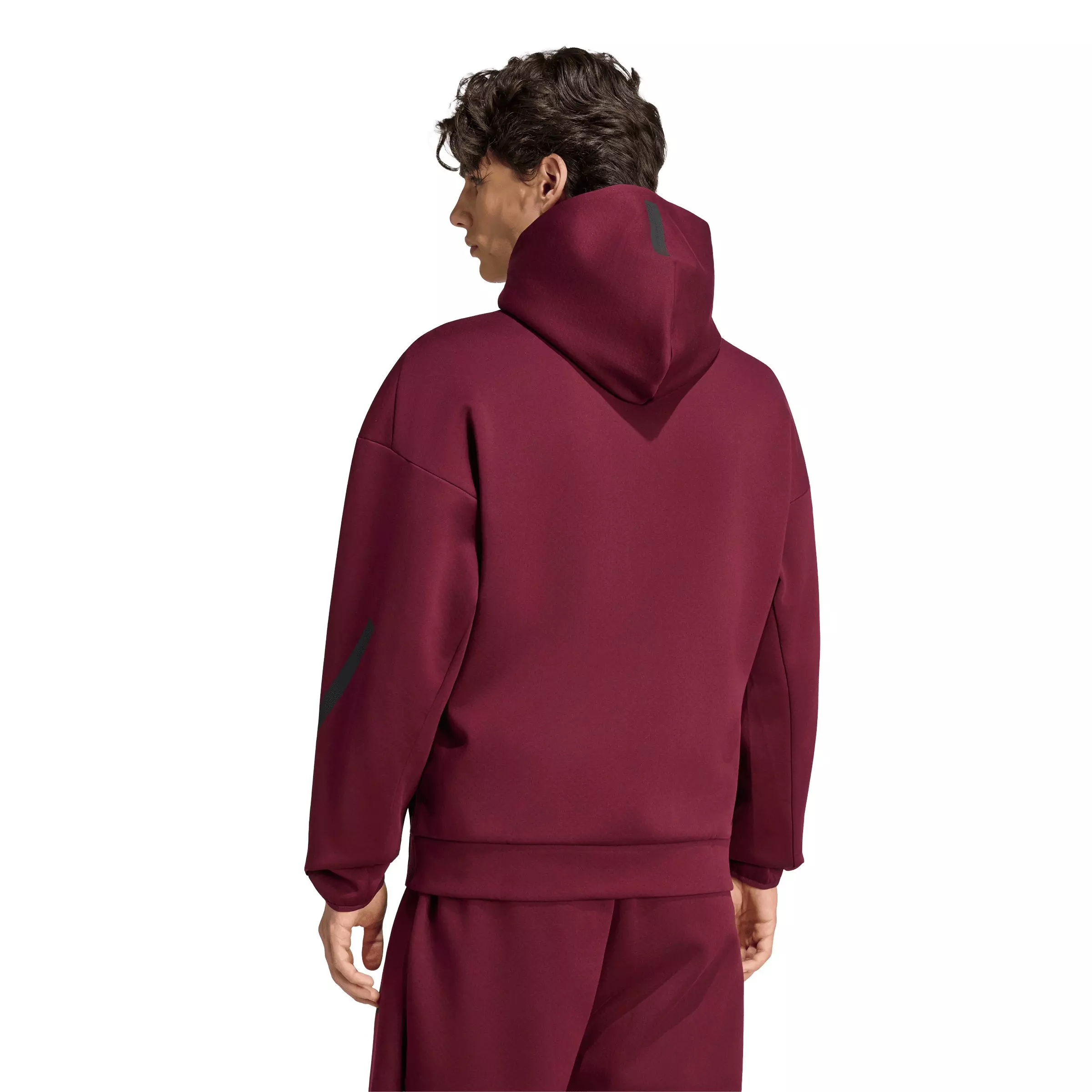 adidas Men's Z.N.E. Full-Zip Track Top - Maroon - MAROON