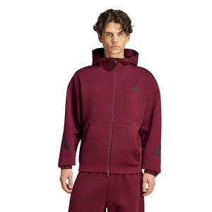 adidas Men's Z.N.E. Full-Zip Track Top - Maroon - MAROON
