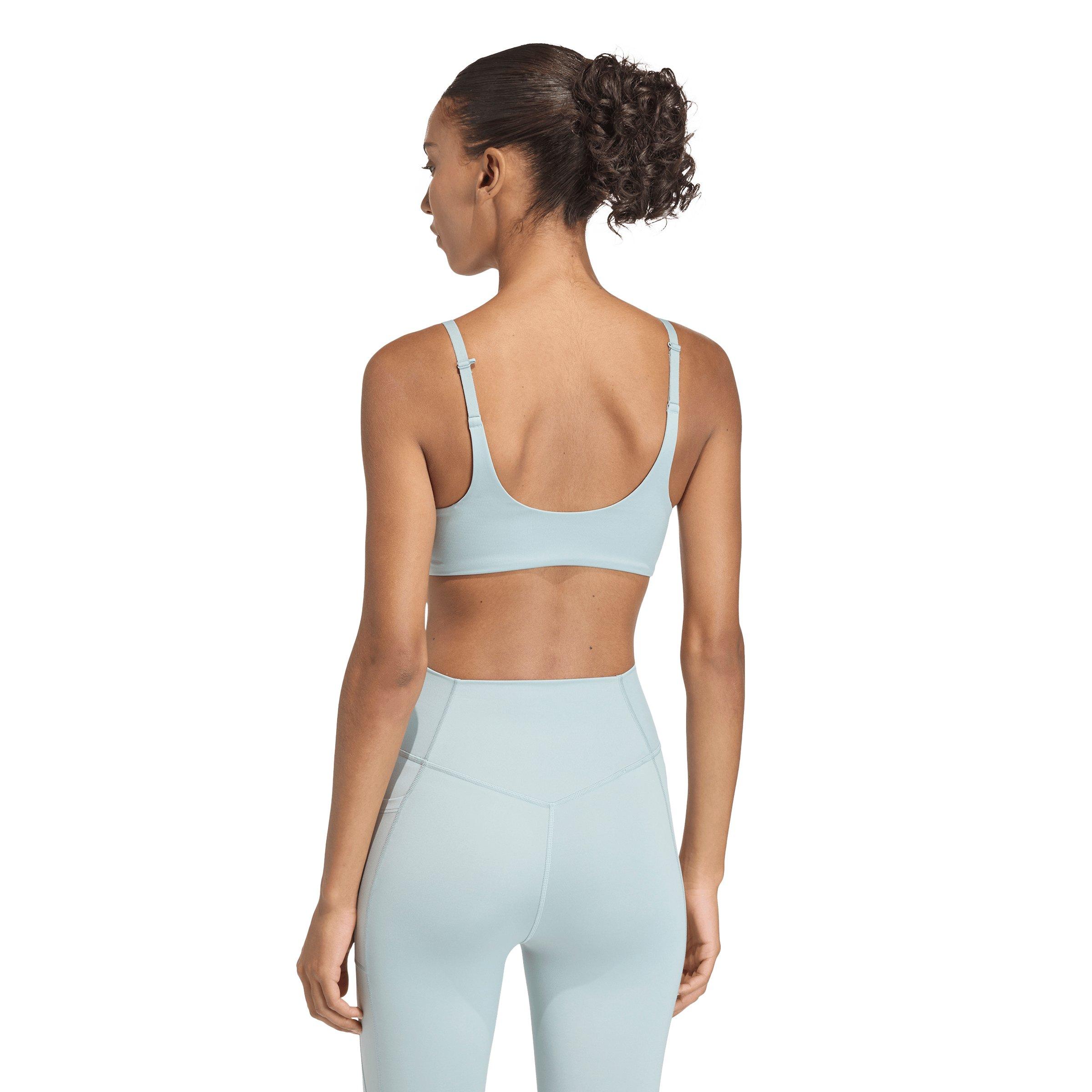 adidas Women's Optime Essentials Workout Light Support Bra-Sage Green - SAGE GREEN Thumbnail View 2