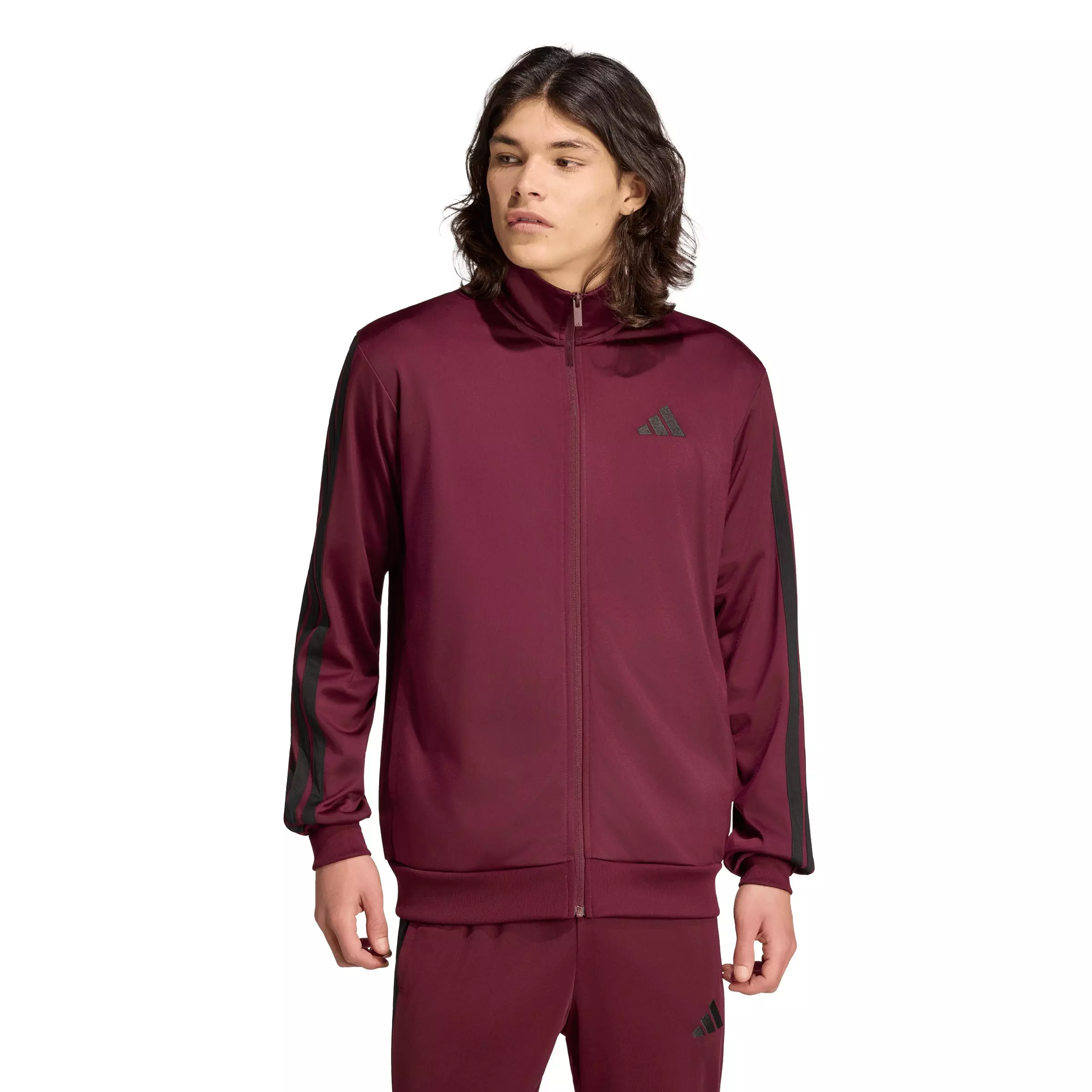 adidas Men's Dayready Tracktop - Maroon - MAROON