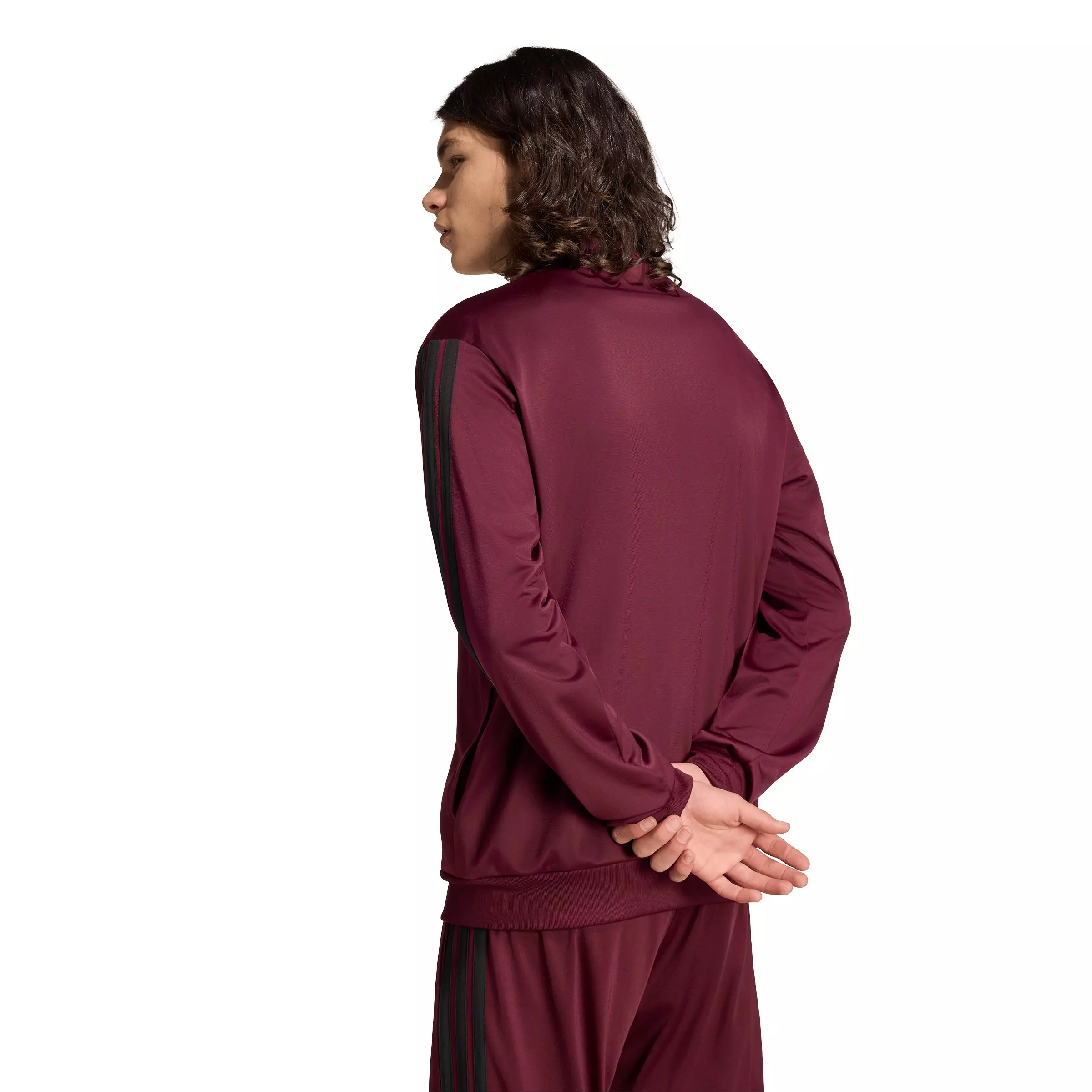 adidas Men's Dayready Tracktop - Maroon - MAROON