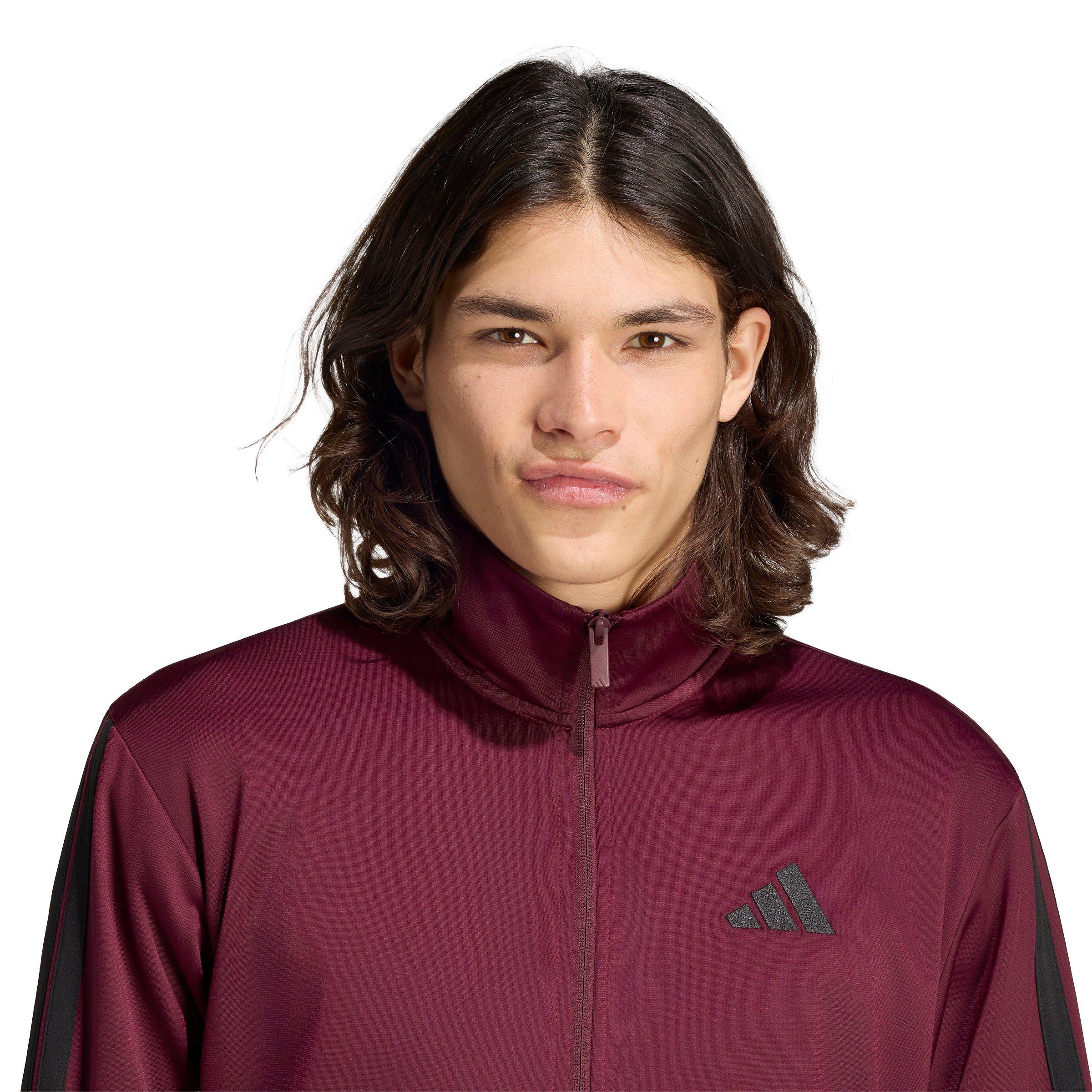adidas Men's Dayready Tracktop - Maroon - MAROON