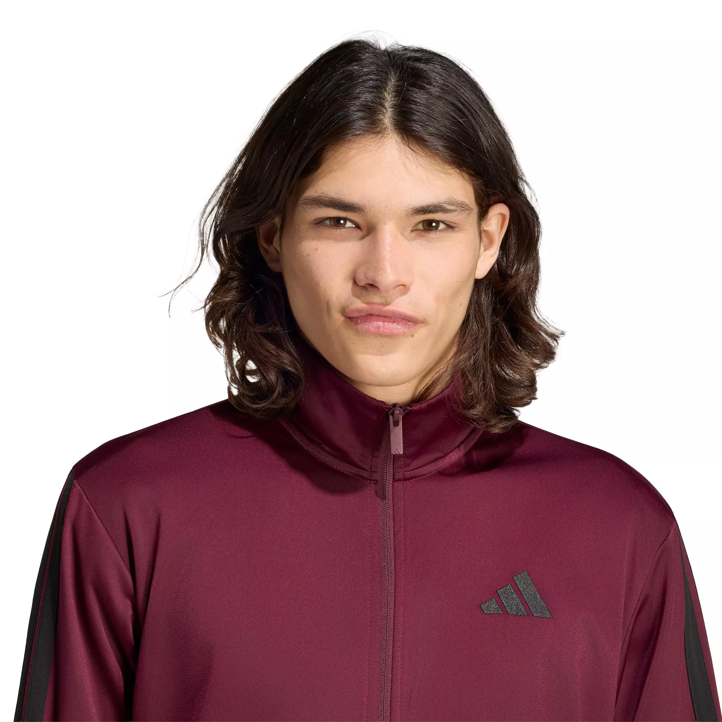 adidas Men's Dayready Tracktop - Maroon - MAROON