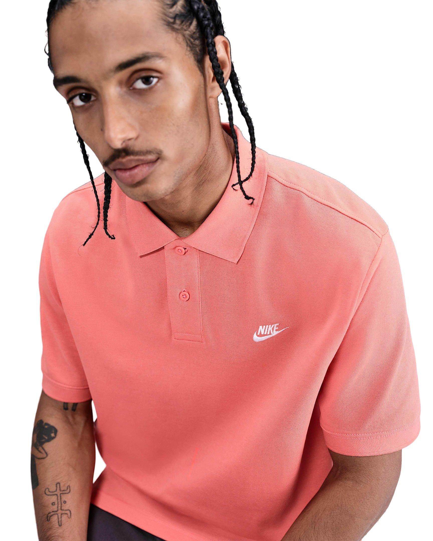 Nike Men's Club Short-Sleeve Pique Polo -Orange - ORANGE Thumbnail View 3