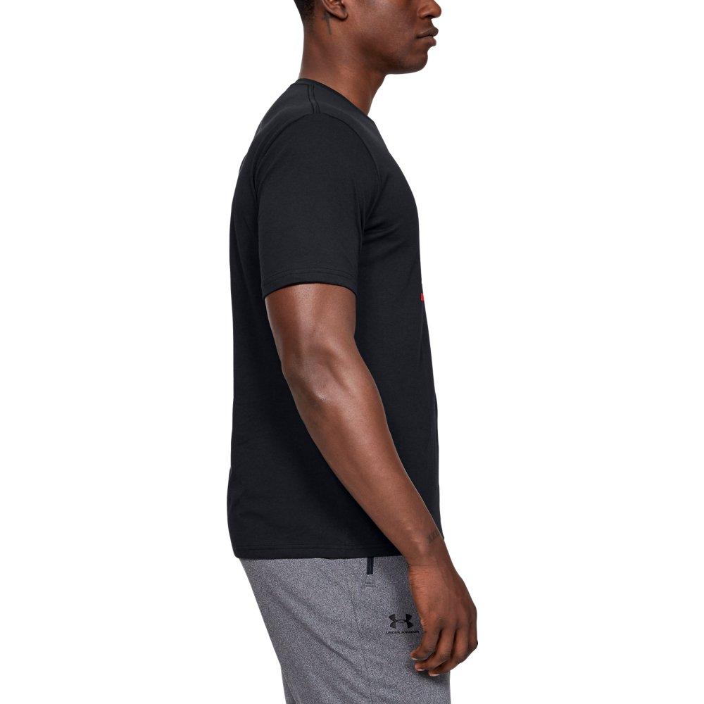 Under Armour Men's GL Foundation Short Sleeve T-Shirt - BLACK Thumbnail View 3