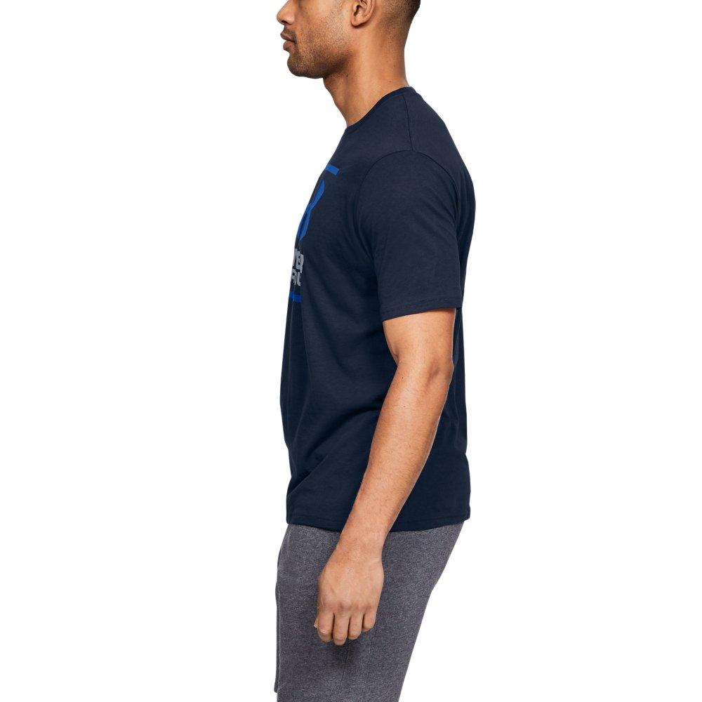 Under Armour Men's GL Foundation Short Sleeve T-Shirt - NAVY Thumbnail View 3