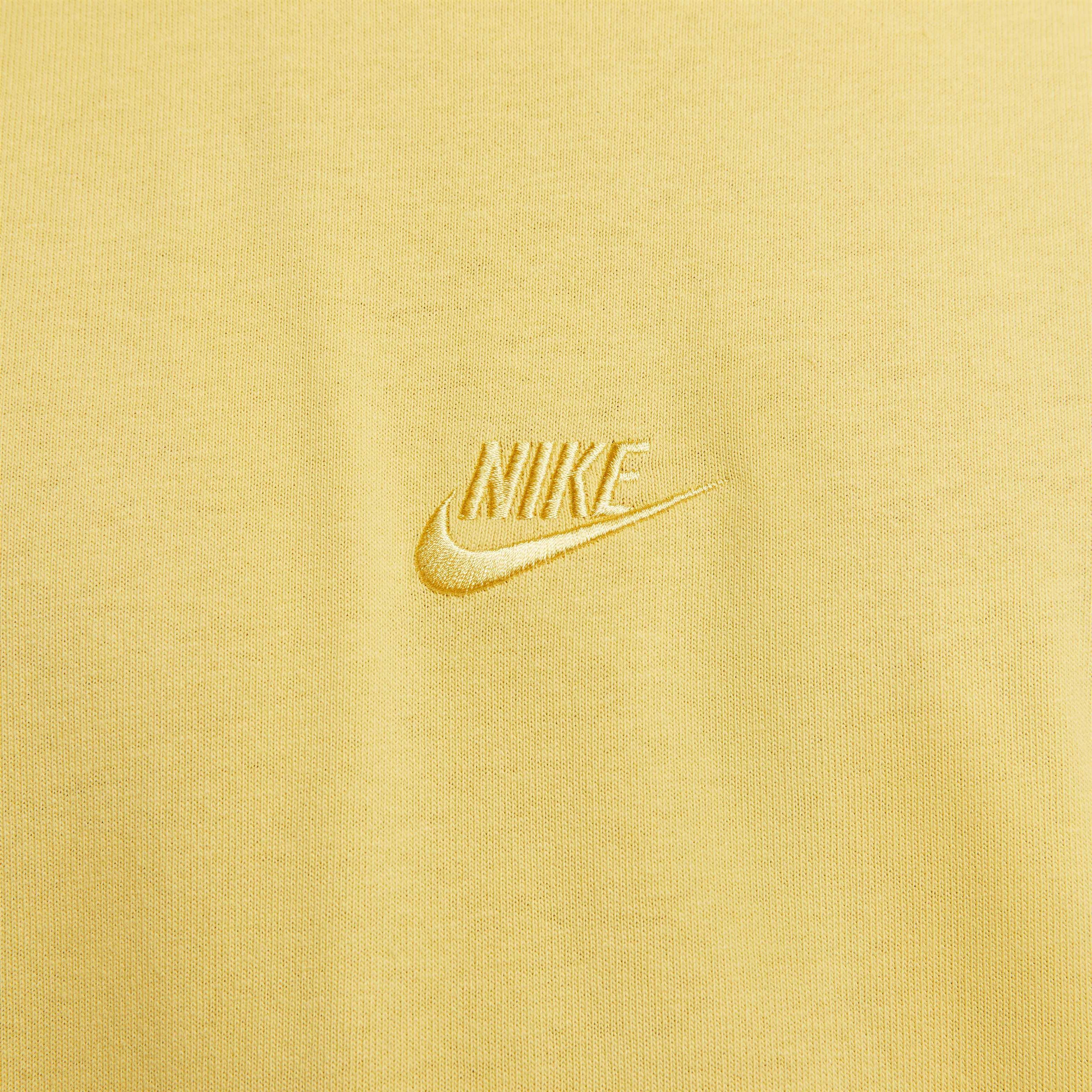 Nike Men's Sportswear premium Essentials Sustainable Tee - YELLOW Thumbnail View 4