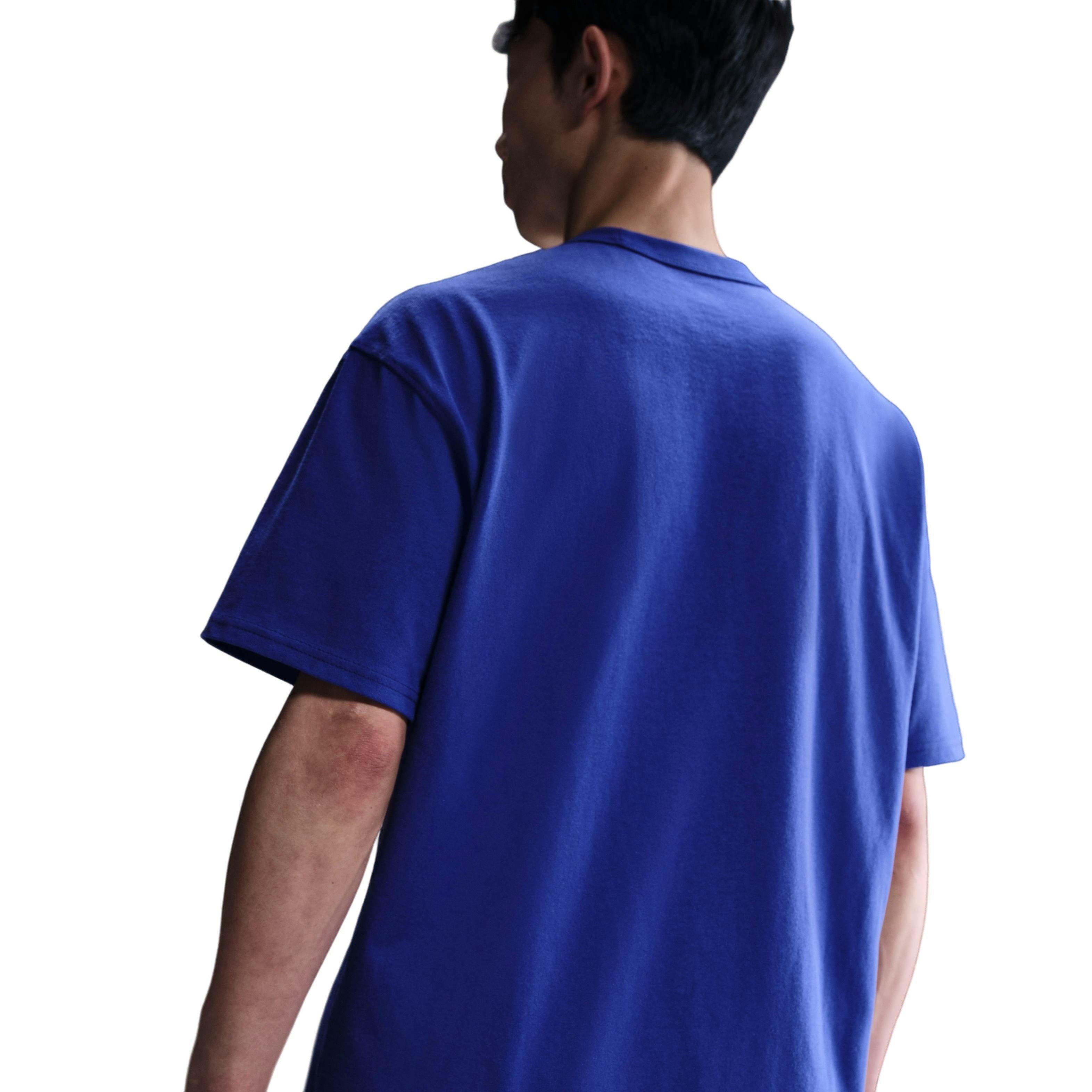 Nike Men's Sportswear premium Essentials Sustainable Tee - DK PURPLE Thumbnail View 2