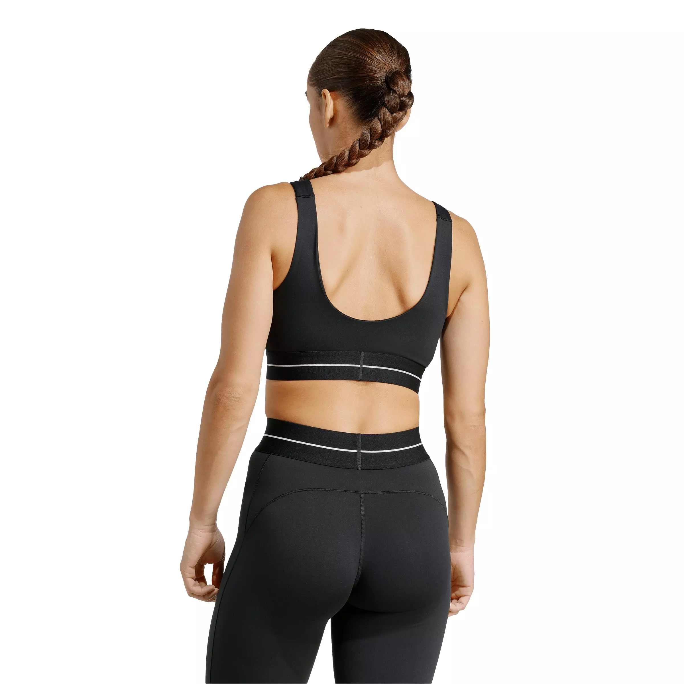 adidas Women's Hyperglam Light Support Bra - Black - BLACK