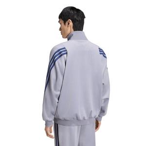 adidas Men's Stadium Loose Fit Velour Tracktop - Slate - SLATE