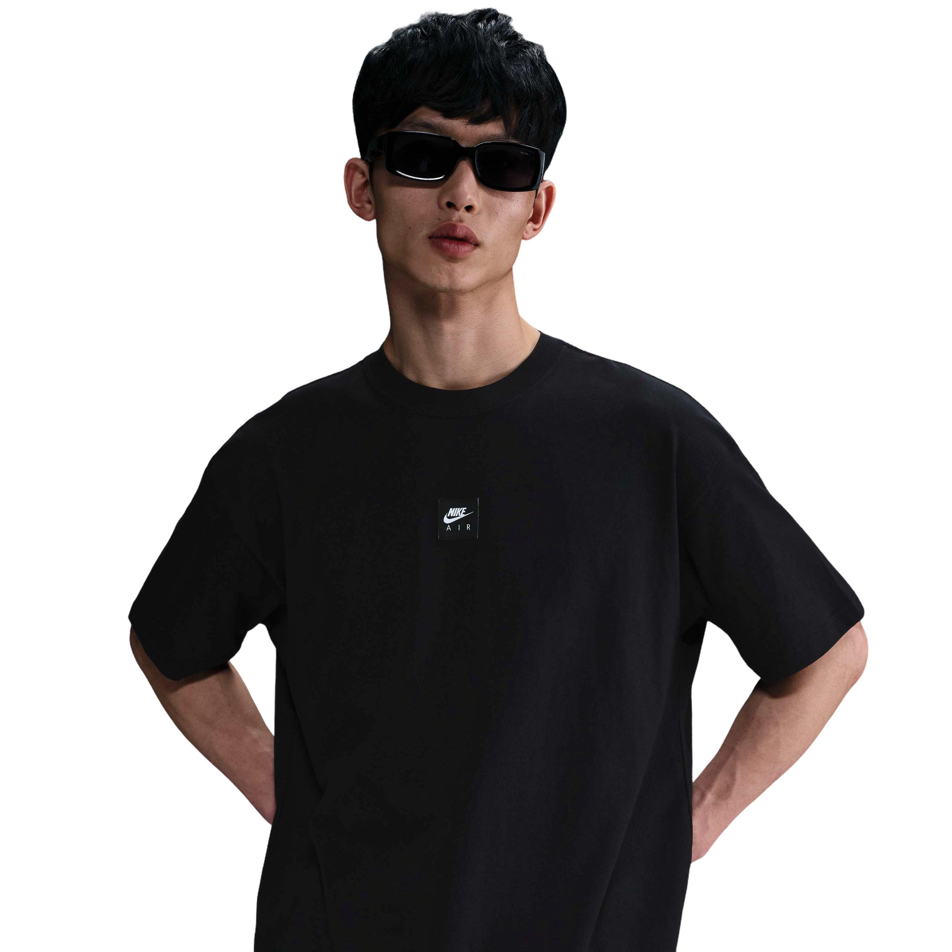 Nike Air Men's Sportswear Premium M90 Tee - BLACK Thumbnail View 1