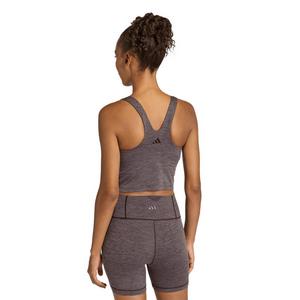 adidas Women's All Me Medium Support Bra Tank-Light Brown