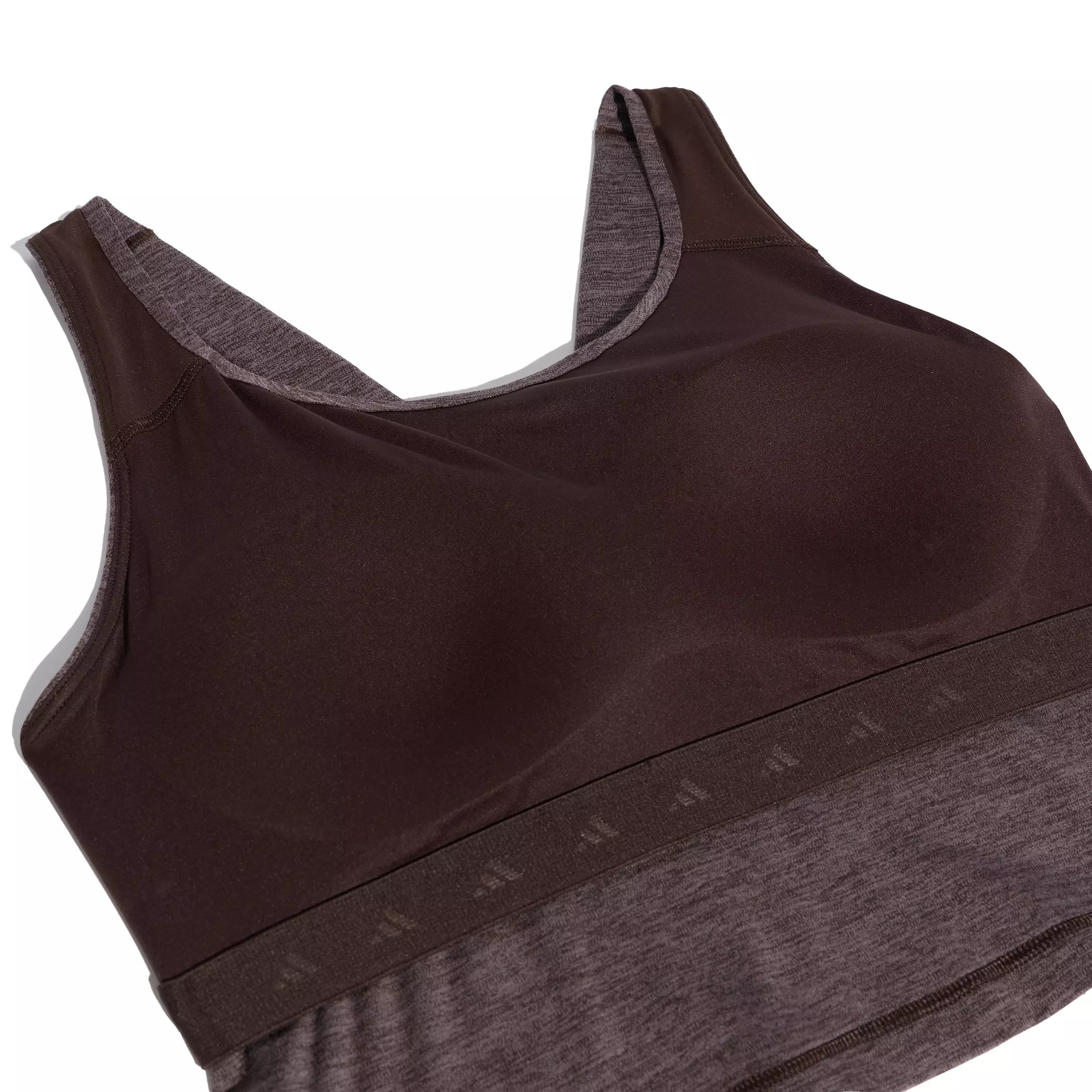 adidas Women's All Me Medium Support Bra Tank-Light Brown - LT BROWN