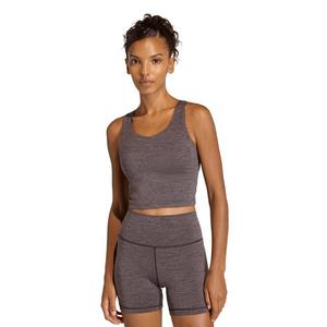 adidas Women's All Me Medium Support Bra Tank-Light Brown