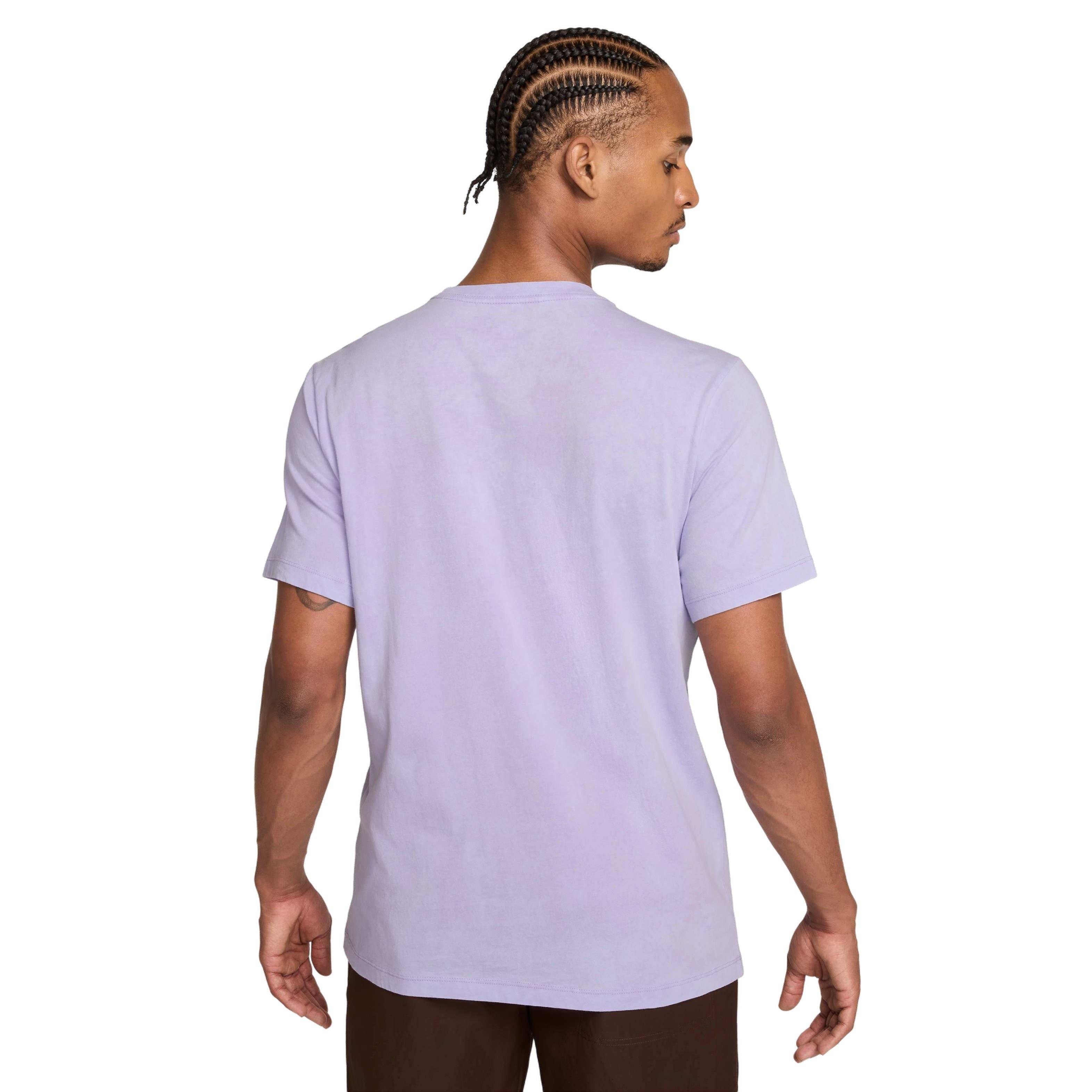 Nike Men's Sportswear Club SSNL Wash Tee-Purple - PURPLE Thumbnail View 2