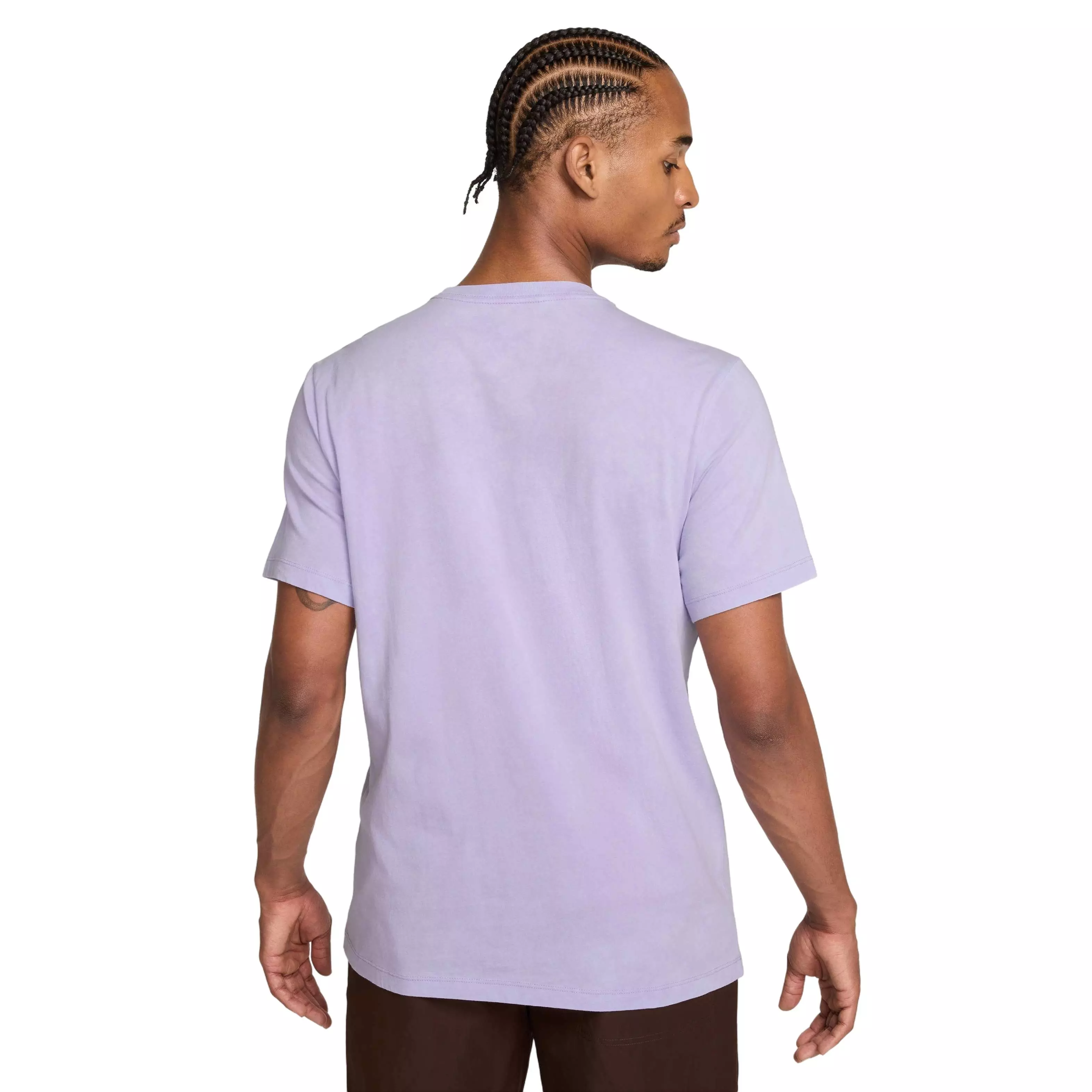 Nike Men's Sportswear Club SSNL Wash Tee-Purple - PURPLE