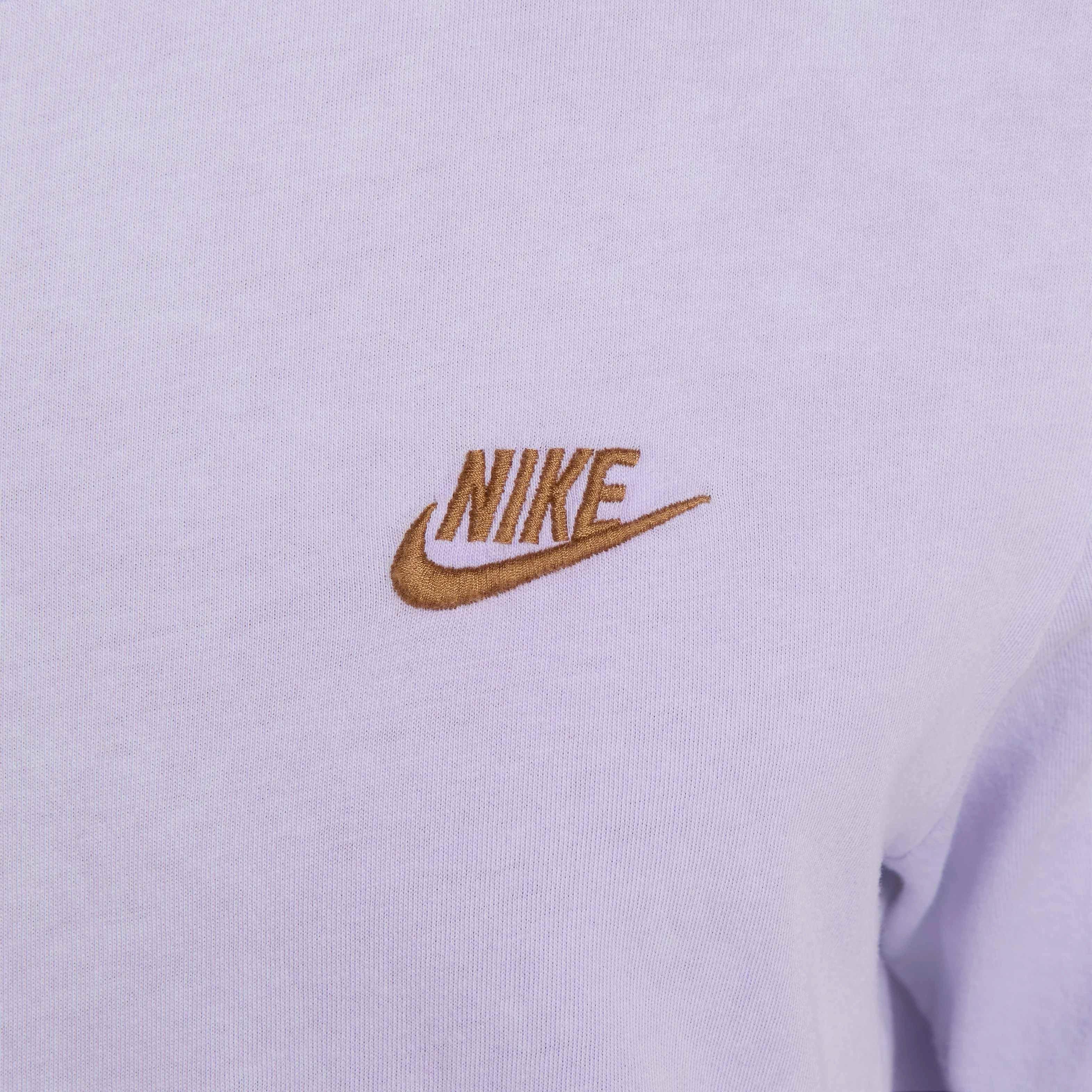 Nike Men's Sportswear Club SSNL Wash Tee-Purple - PURPLE Thumbnail View 4