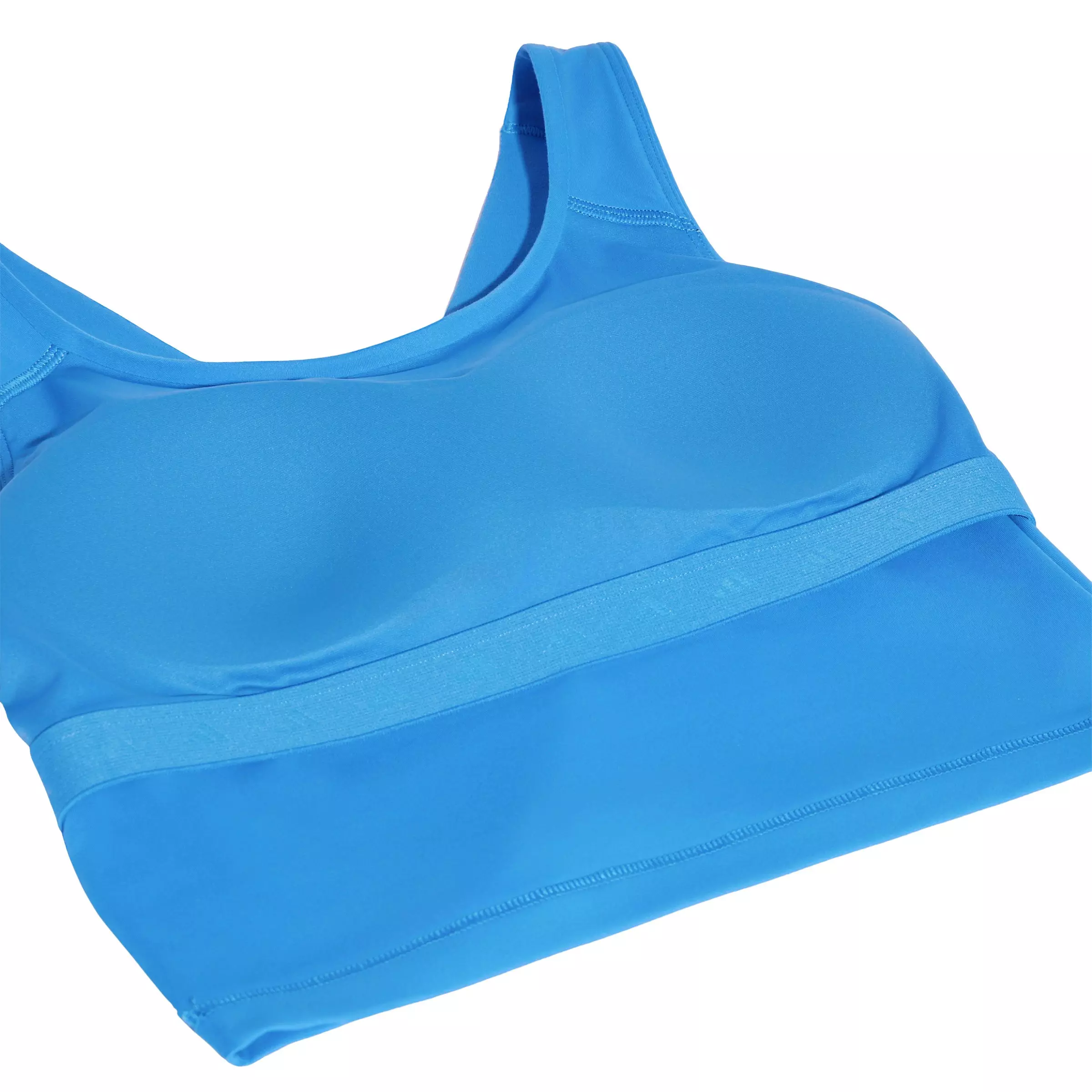 adidas Women's All Me Medium Support Bra Tank - Blue - BLUE