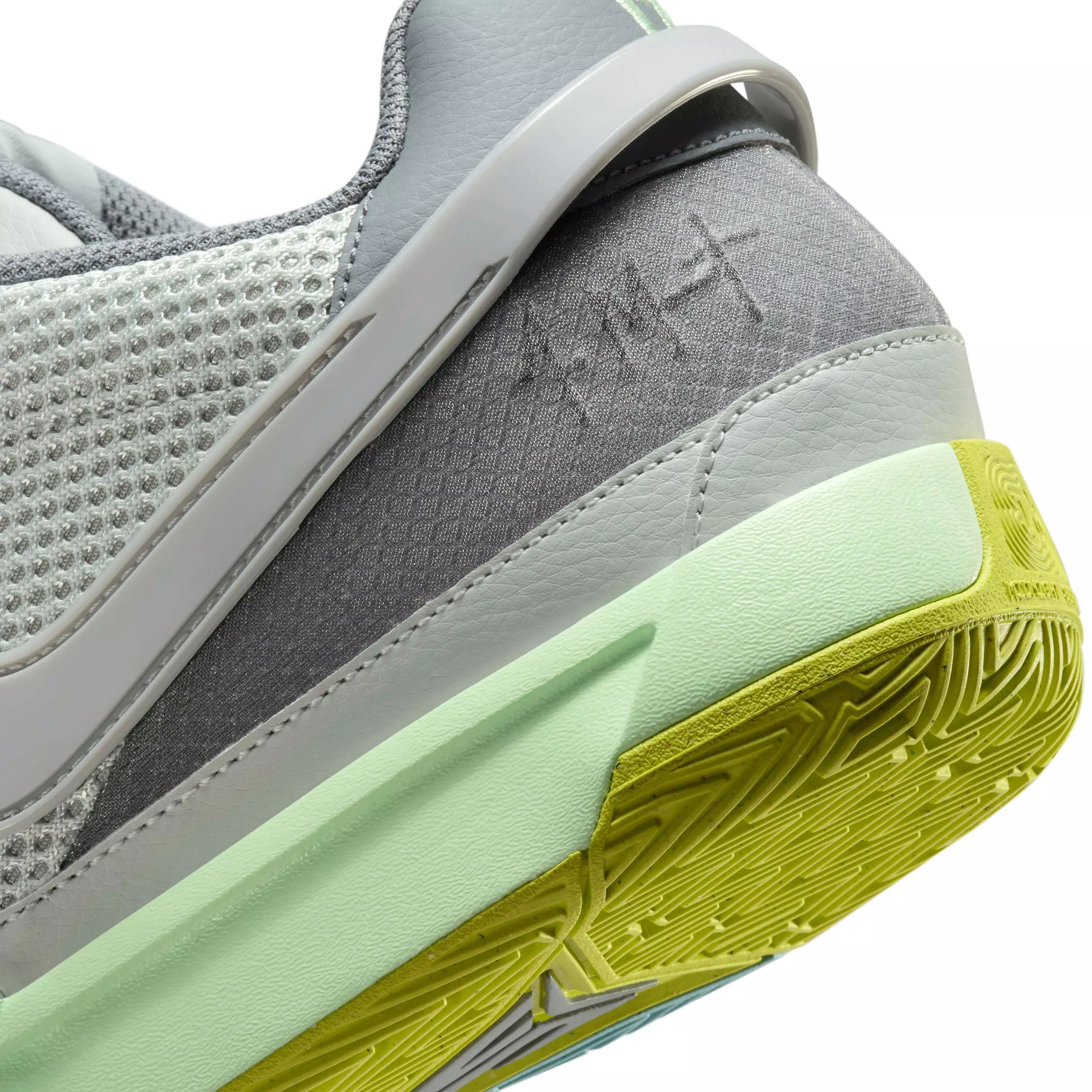 Nike Ja 1 "Light Silver/Cyber/Cool Grey/Granite" Grade School Boys' Basketball Shoe - LT SILVER/CYBER/GREY/GRANITE