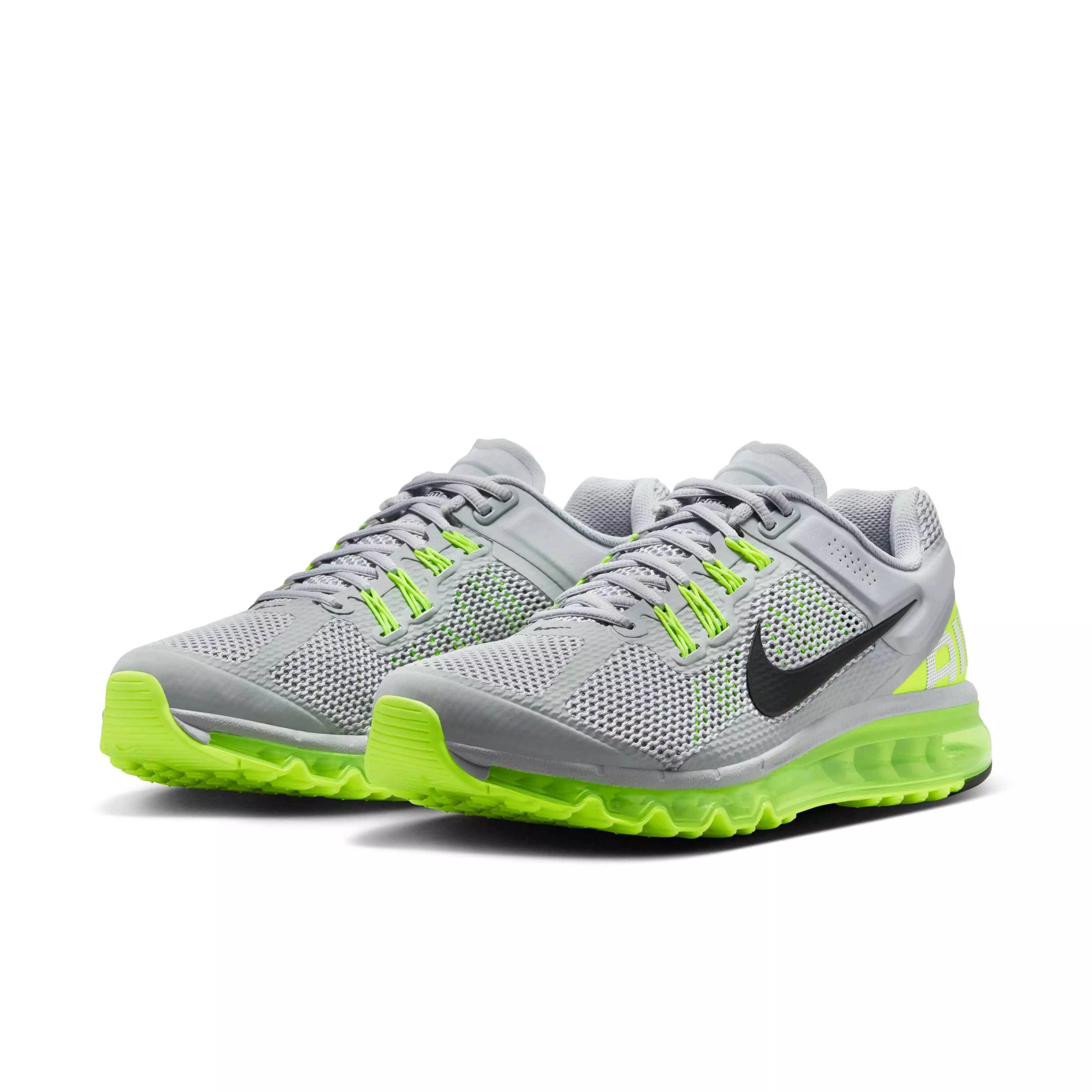 Nike Air Max 2013 "Wolf Grey/Volt/Black/Black" Men's Shoe - GREY/VOLT/BLACK/BLACK