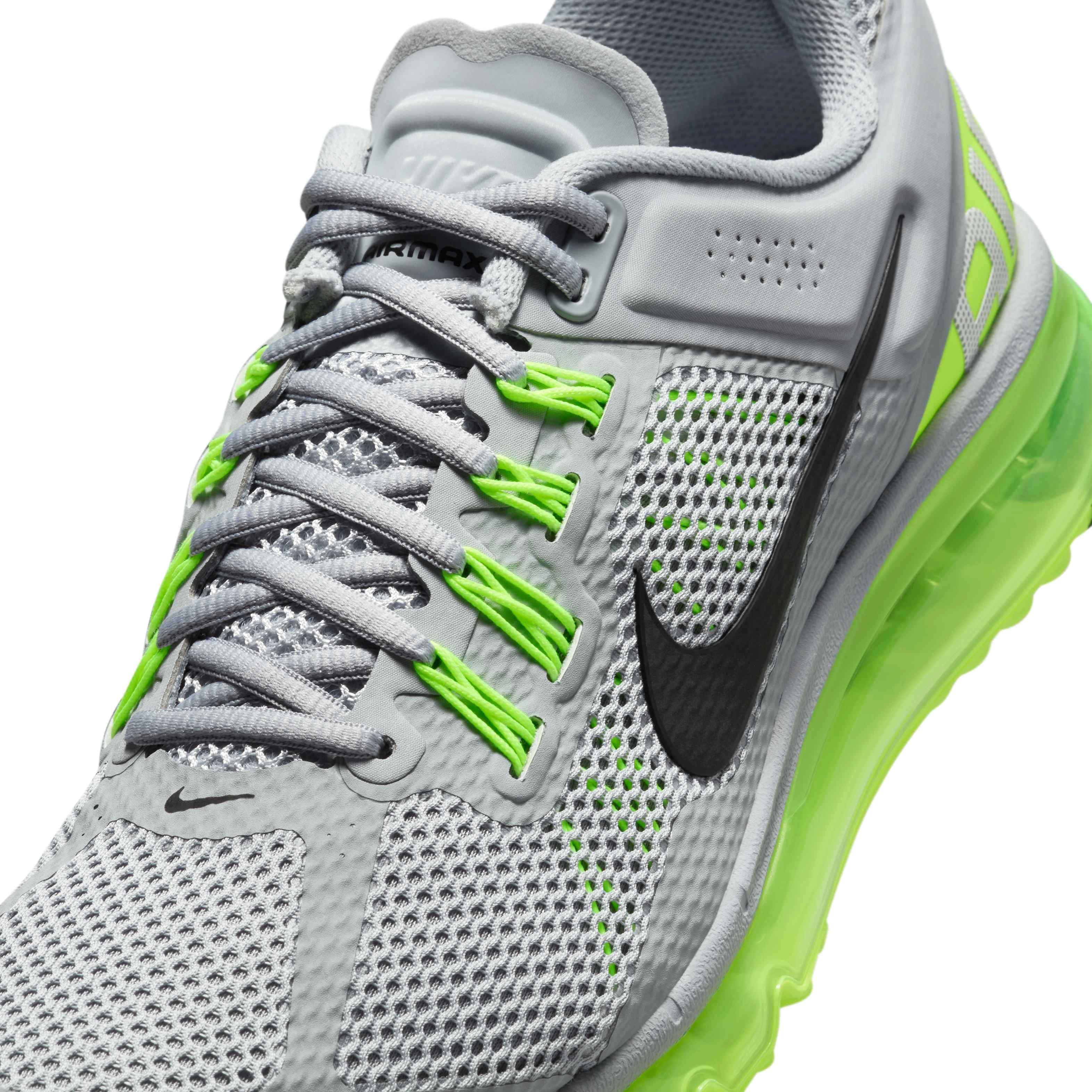 Nike Air Max 2013 "Wolf Grey/Volt/Black/Black" Men's Shoe - GREY/VOLT/BLACK/BLACK Thumbnail View 7