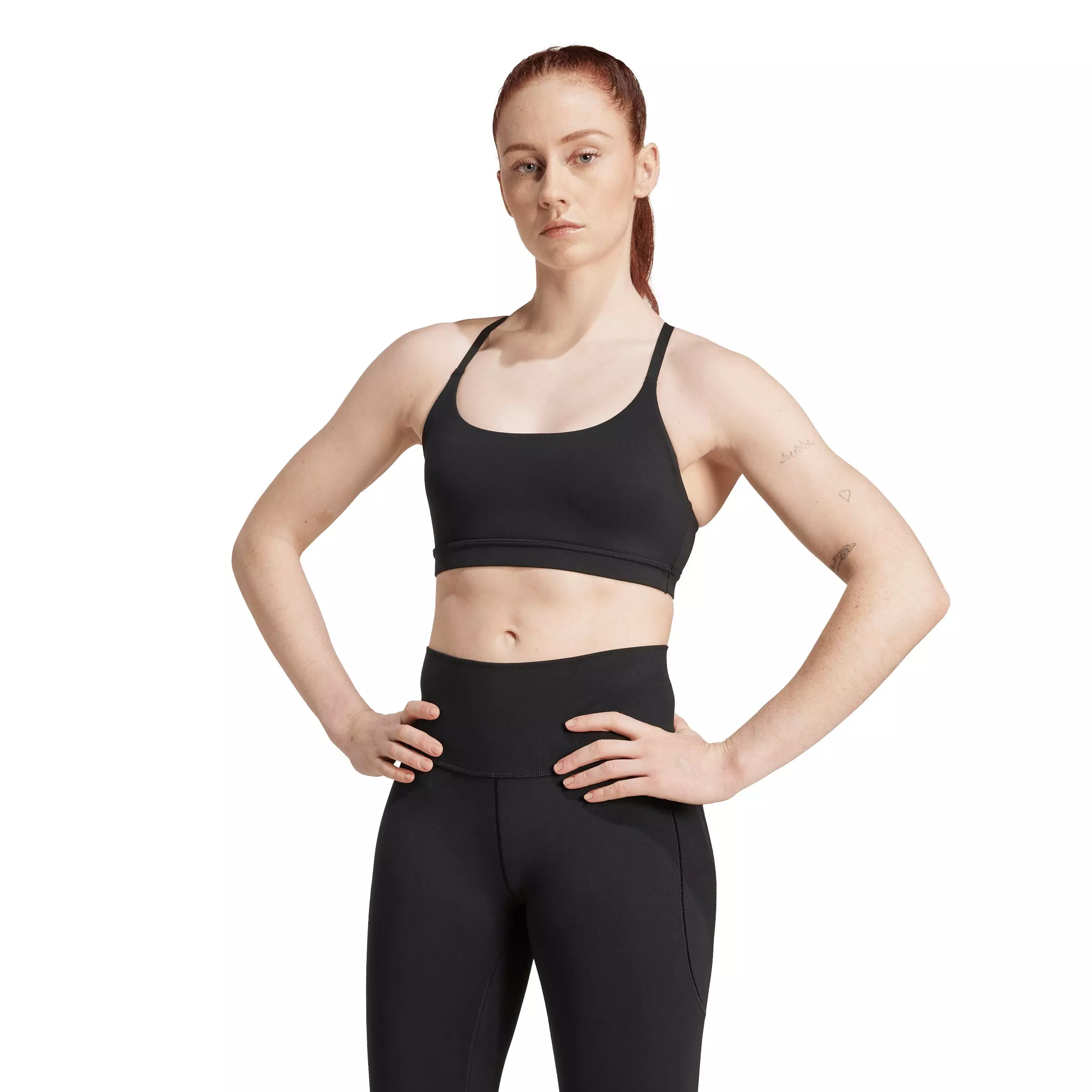 adidas Women's All Me Light Support Bra - Black - BLACK