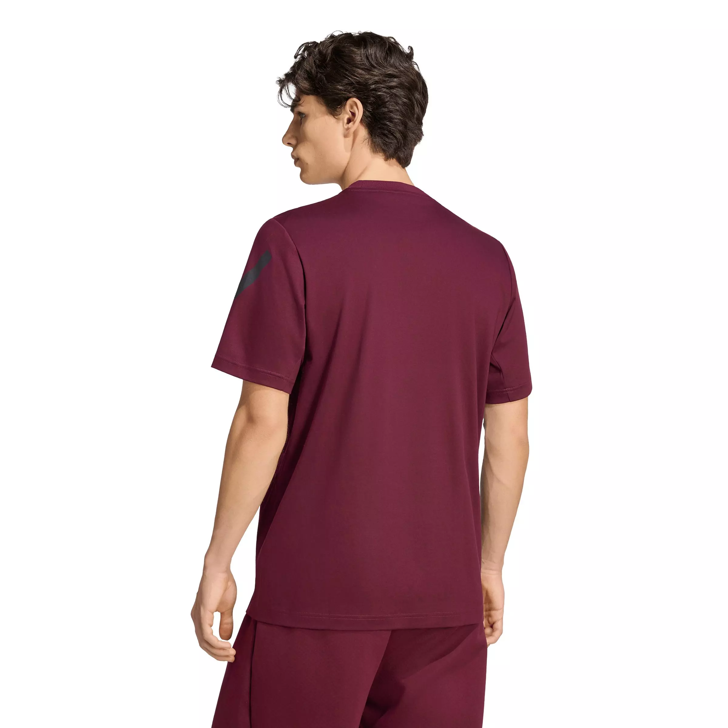 adidas Men's Z.N.E. T-Shirt - Maroon - MAROON
