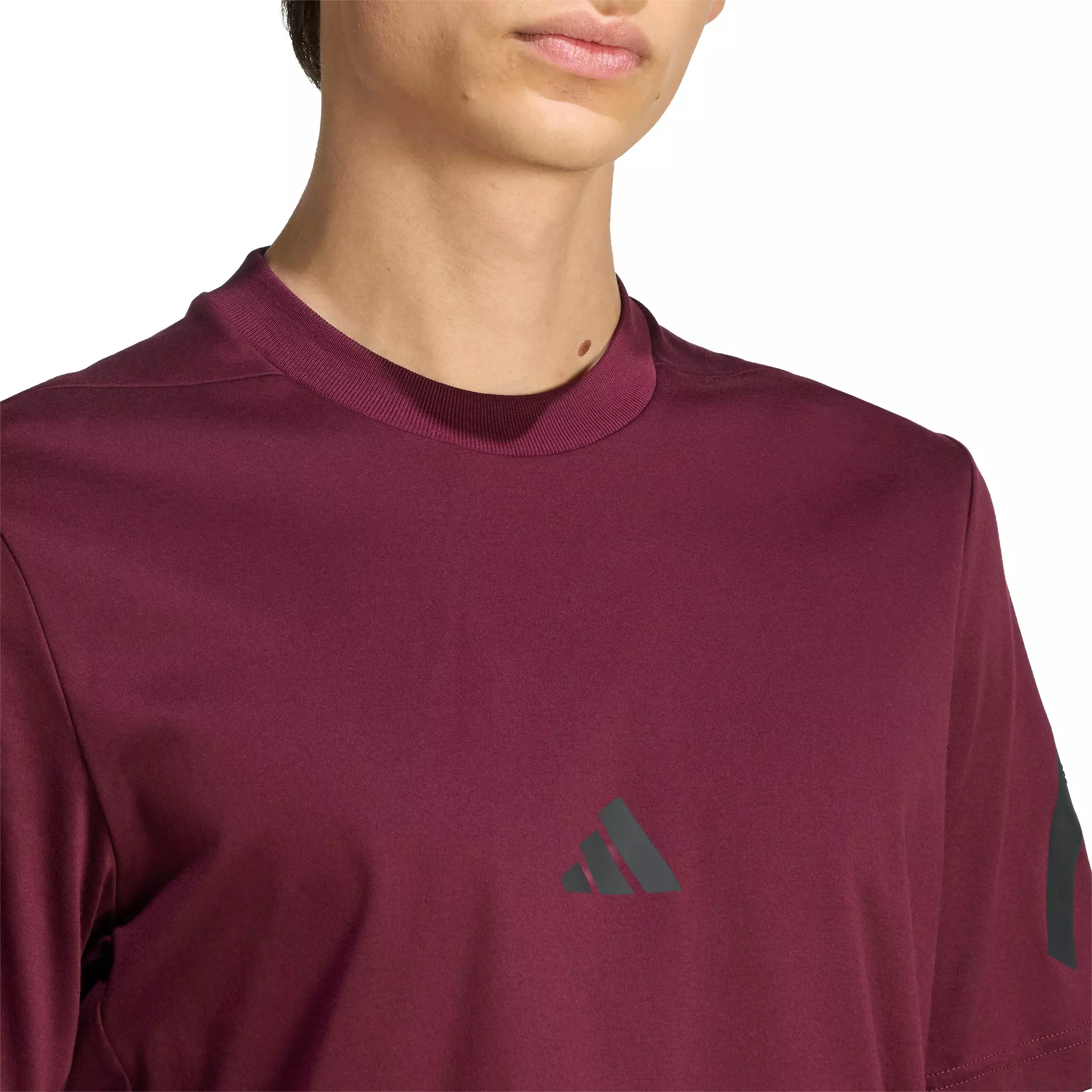 adidas Men's Z.N.E. T-Shirt - Maroon - MAROON
