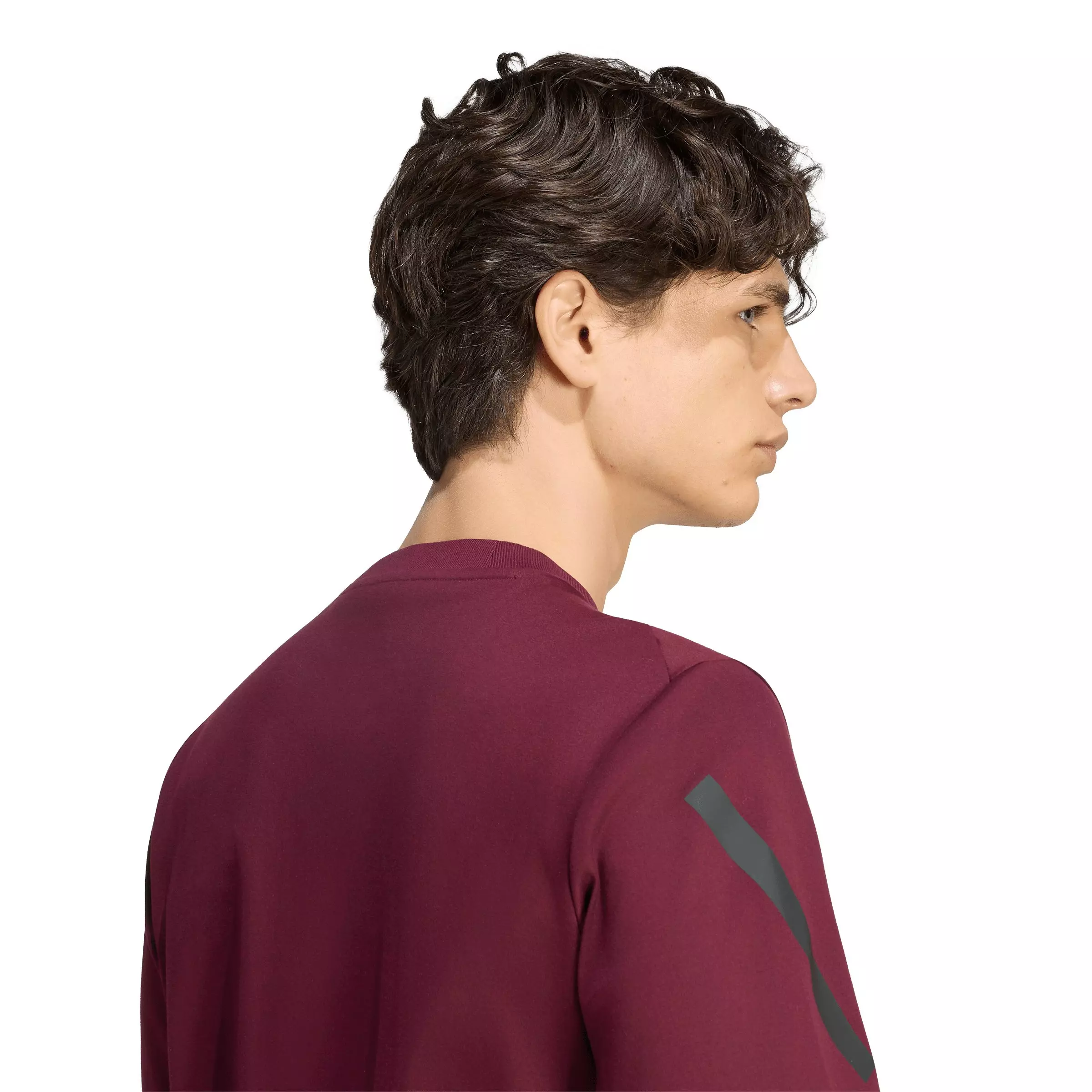 adidas Men's Z.N.E. T-Shirt - Maroon - MAROON