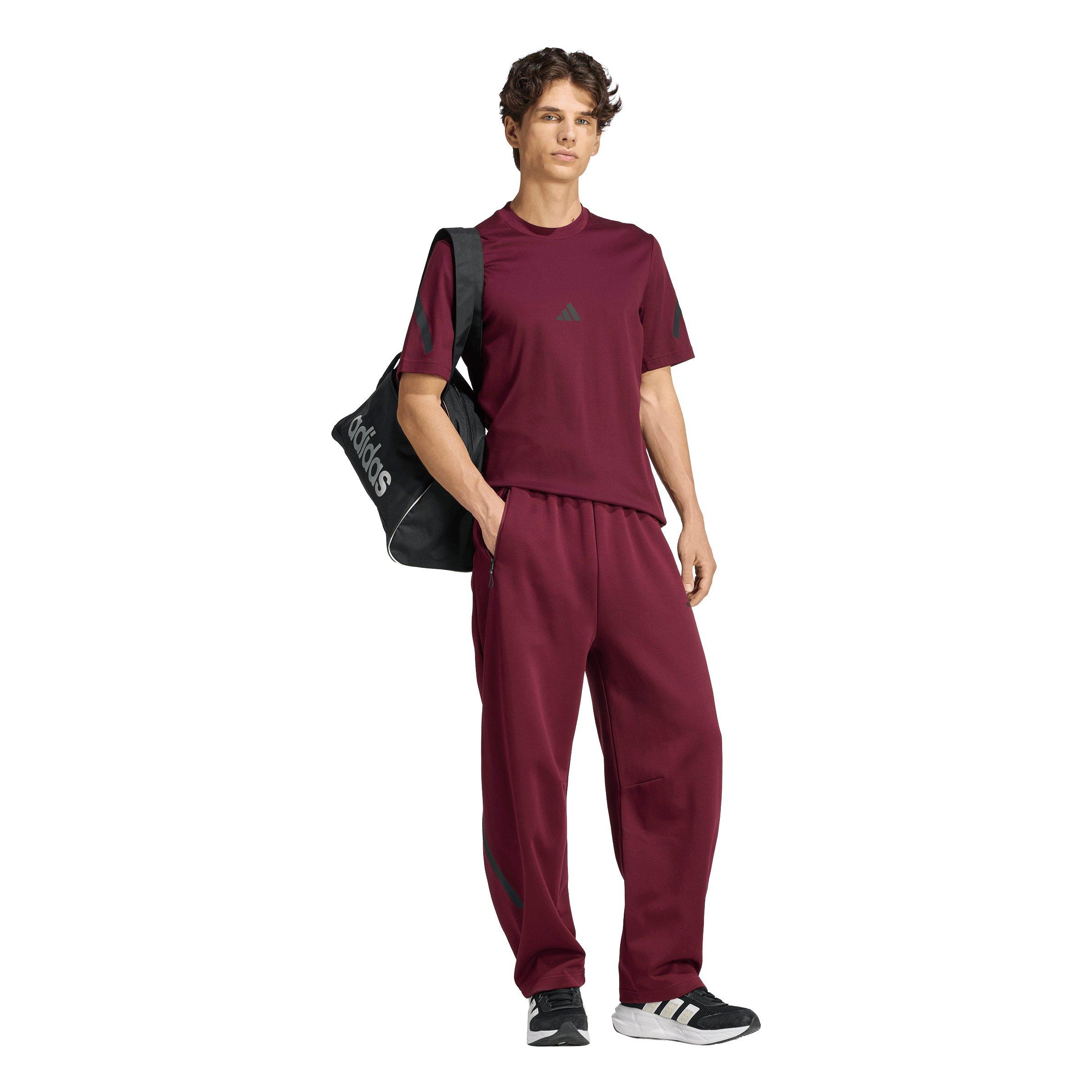 adidas Men's Z.N.E. T-Shirt - Maroon - MAROON