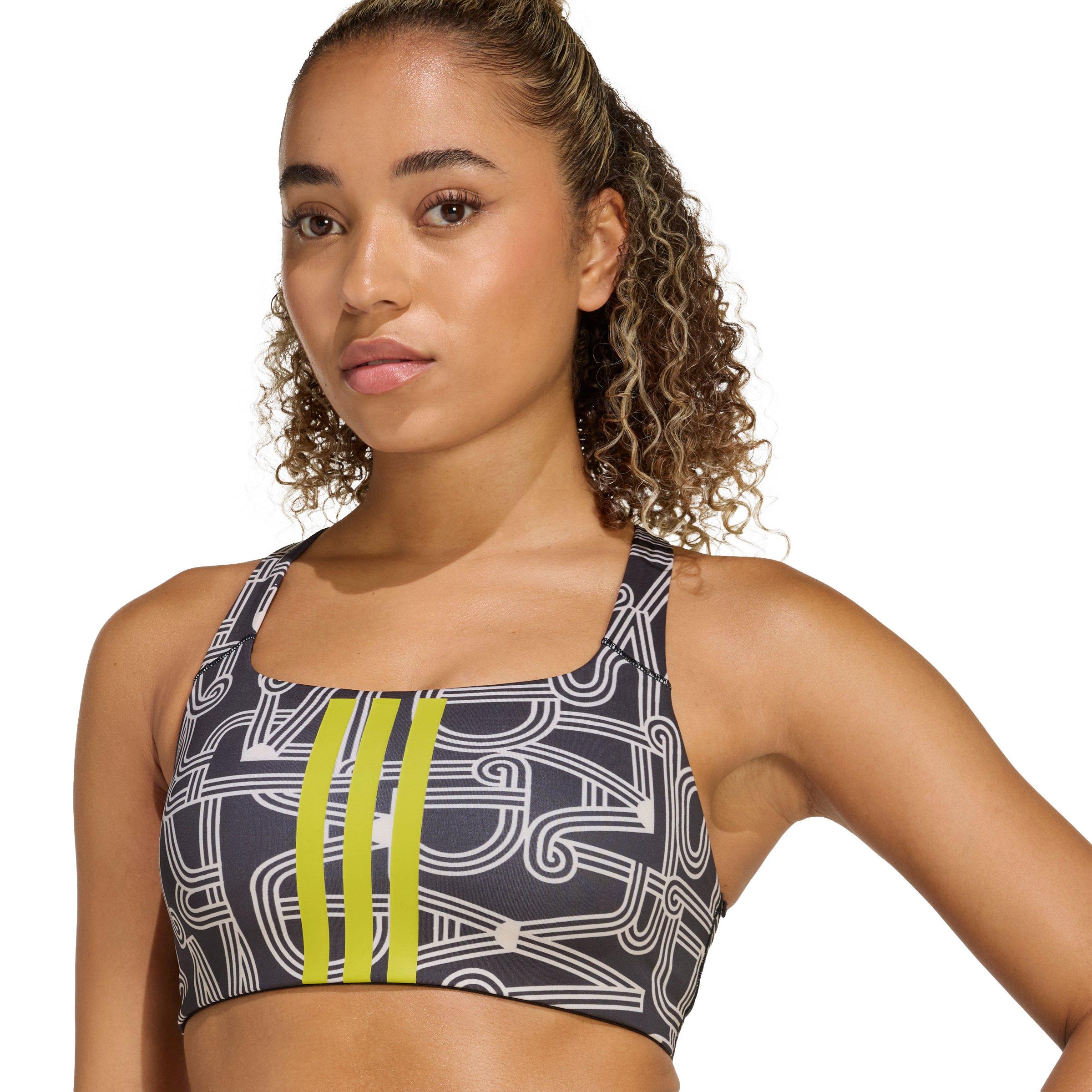 adidas x Farm Rio Women's Optime Medium Support Bra - Black - BLACK Thumbnail View 3